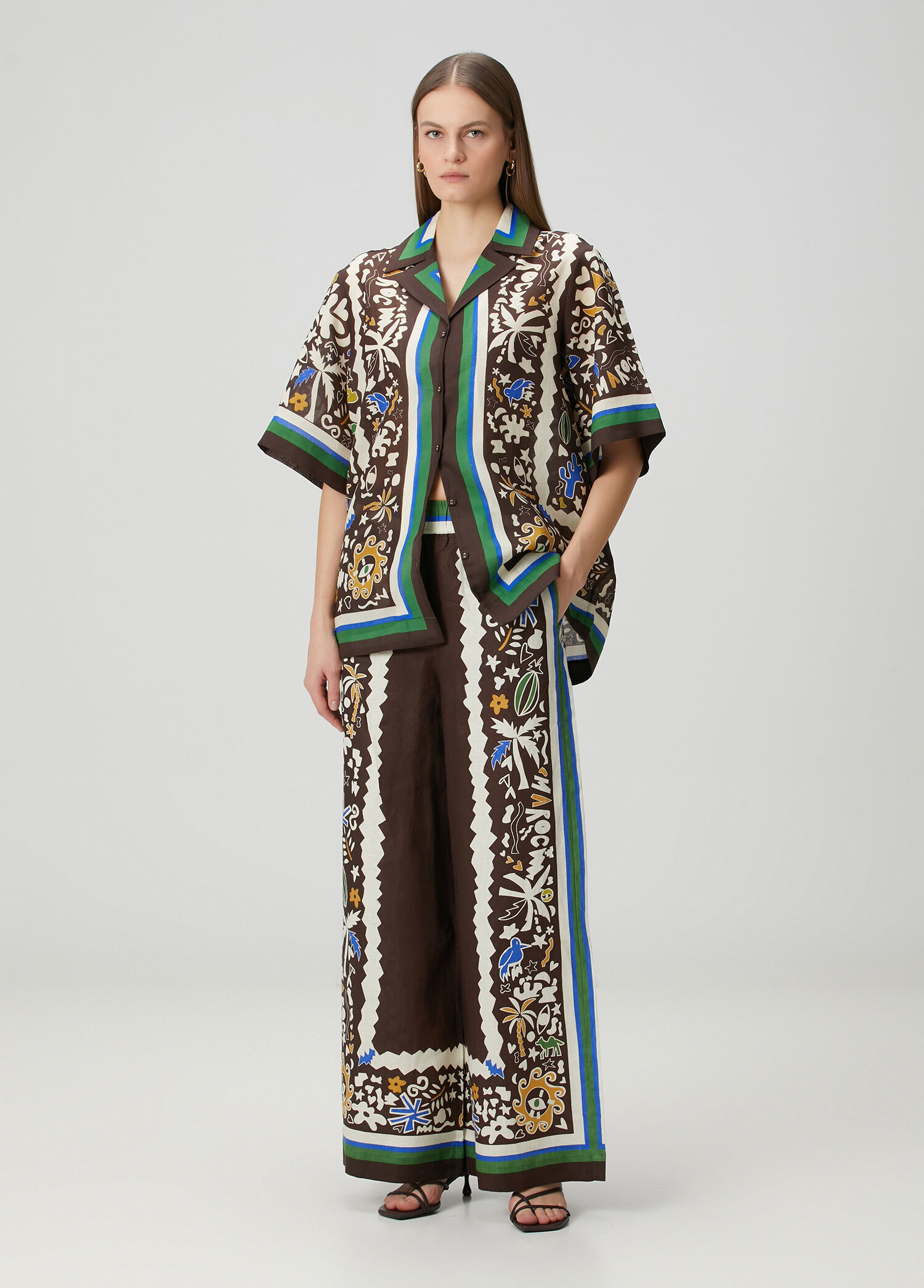 Maroc Relaxed Keten Pantolon