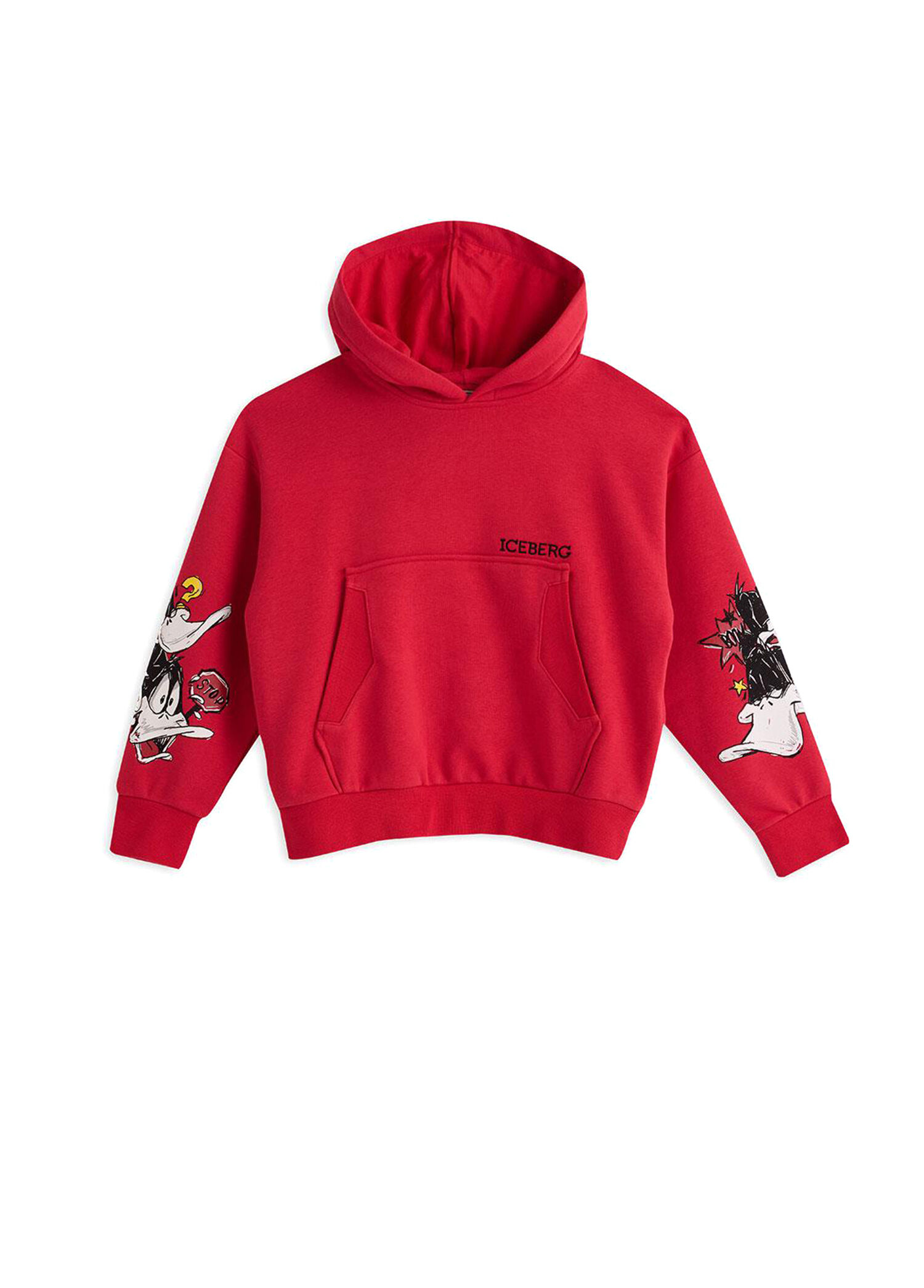 Kırmızı Baskılı Erkek Çocuk Sweatshirt
