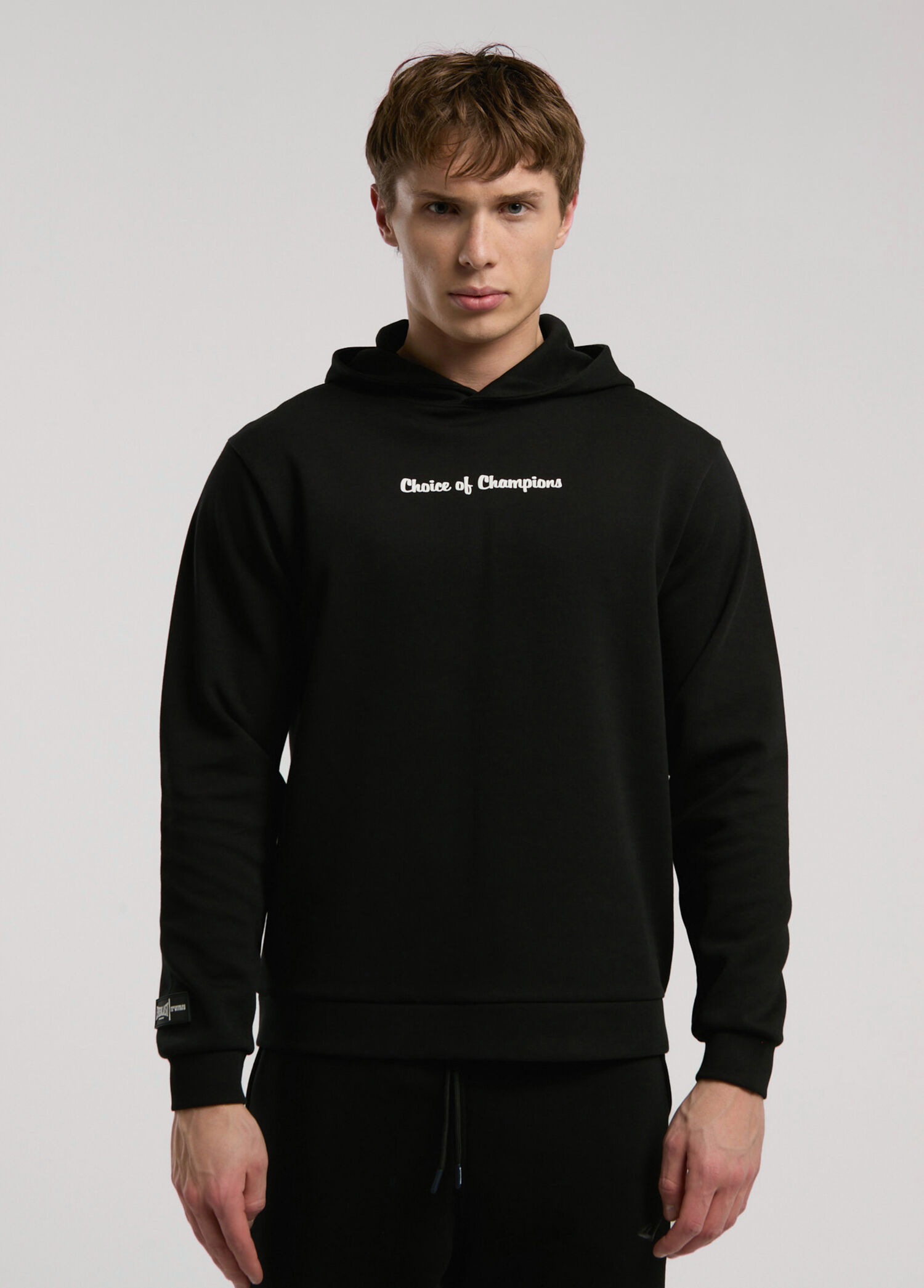 Champions Collection Siyah Kapüşonlu Erkek Spor Sweatshirt