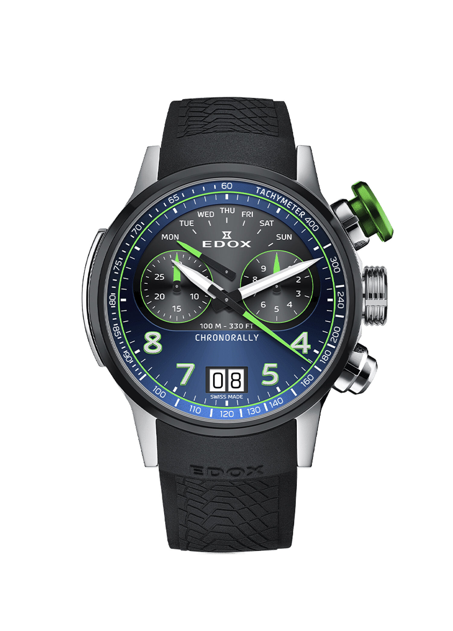 カトウ Edox Çok Renkli Erkek 38003-TINV-BUNV Siyah Erkek Kol Saati