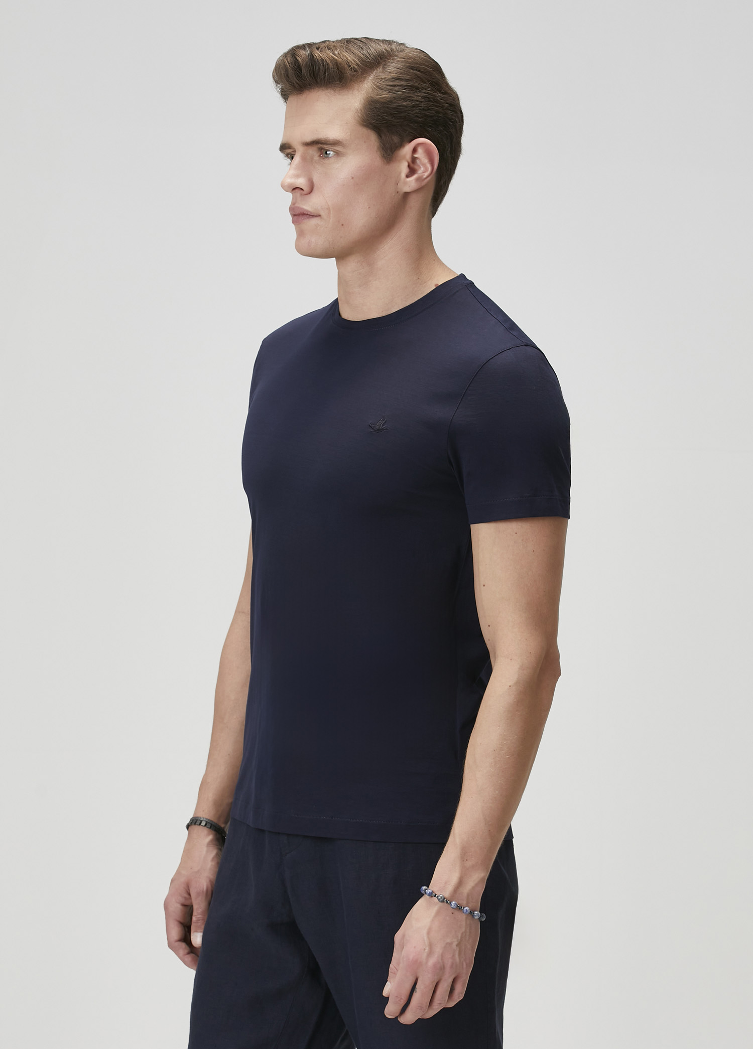 Relaxed Fit Lacivert T-shirt_3