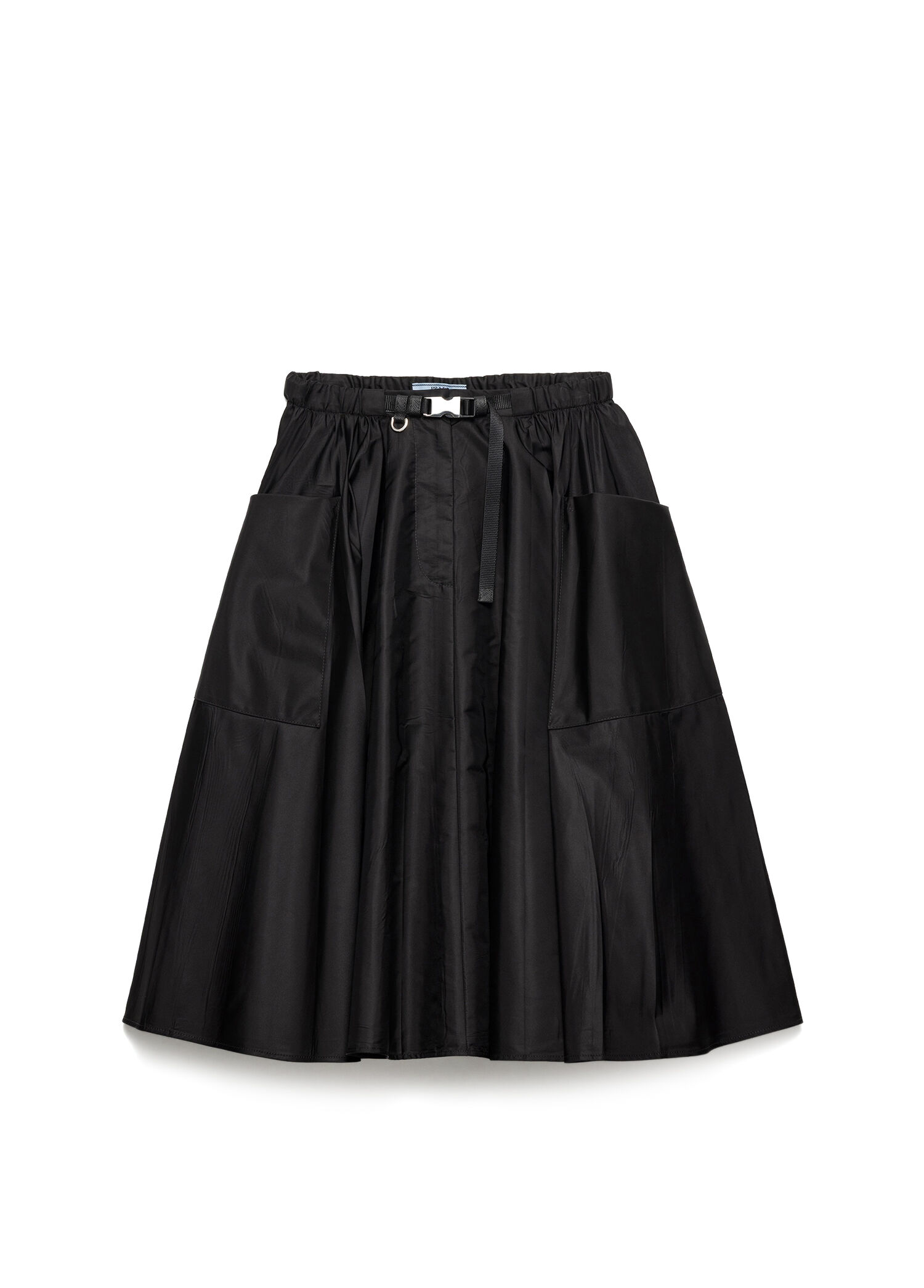 Re-Nylon Siyah Kloş Kadın Etek