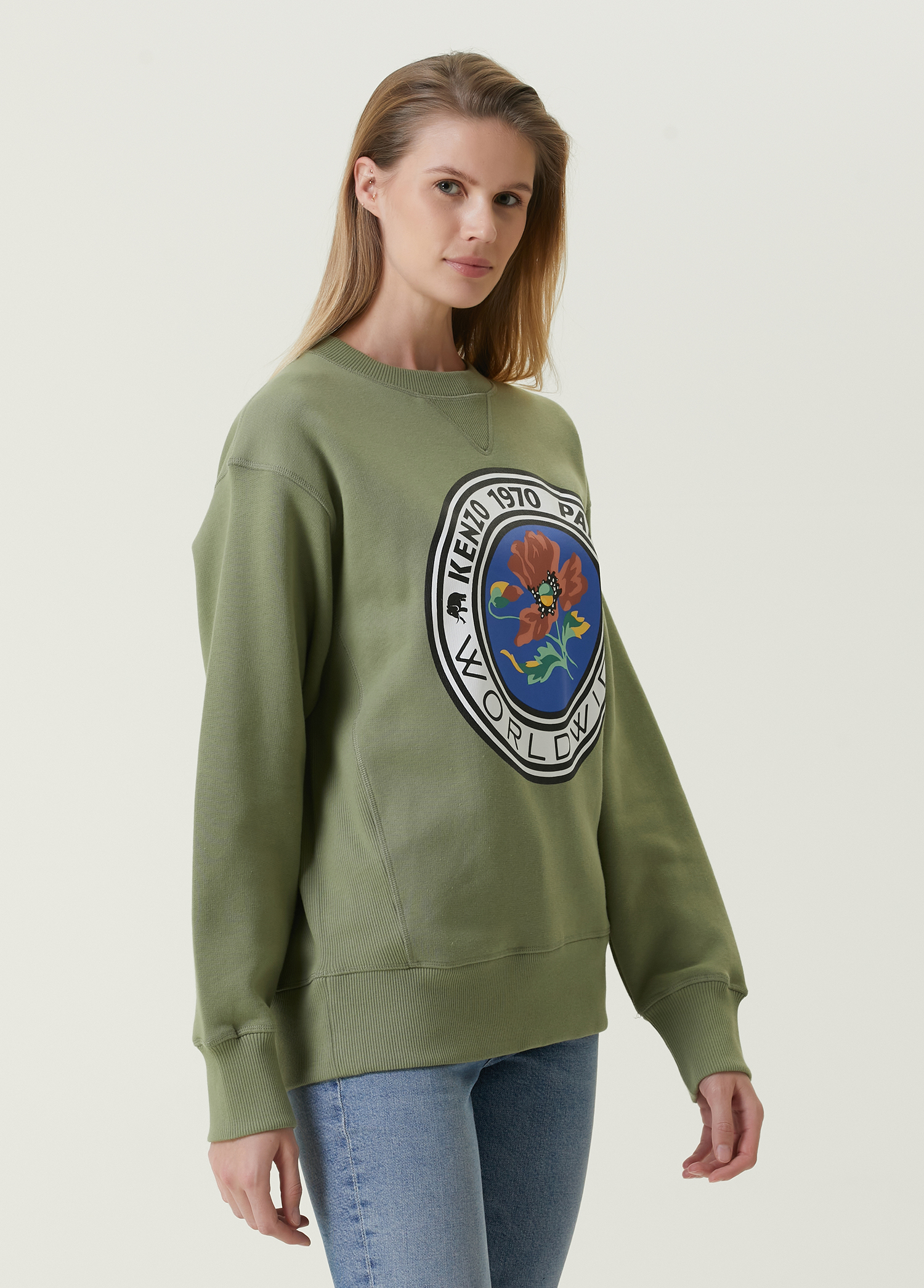 Green kenzo sweatshirt new arrivals