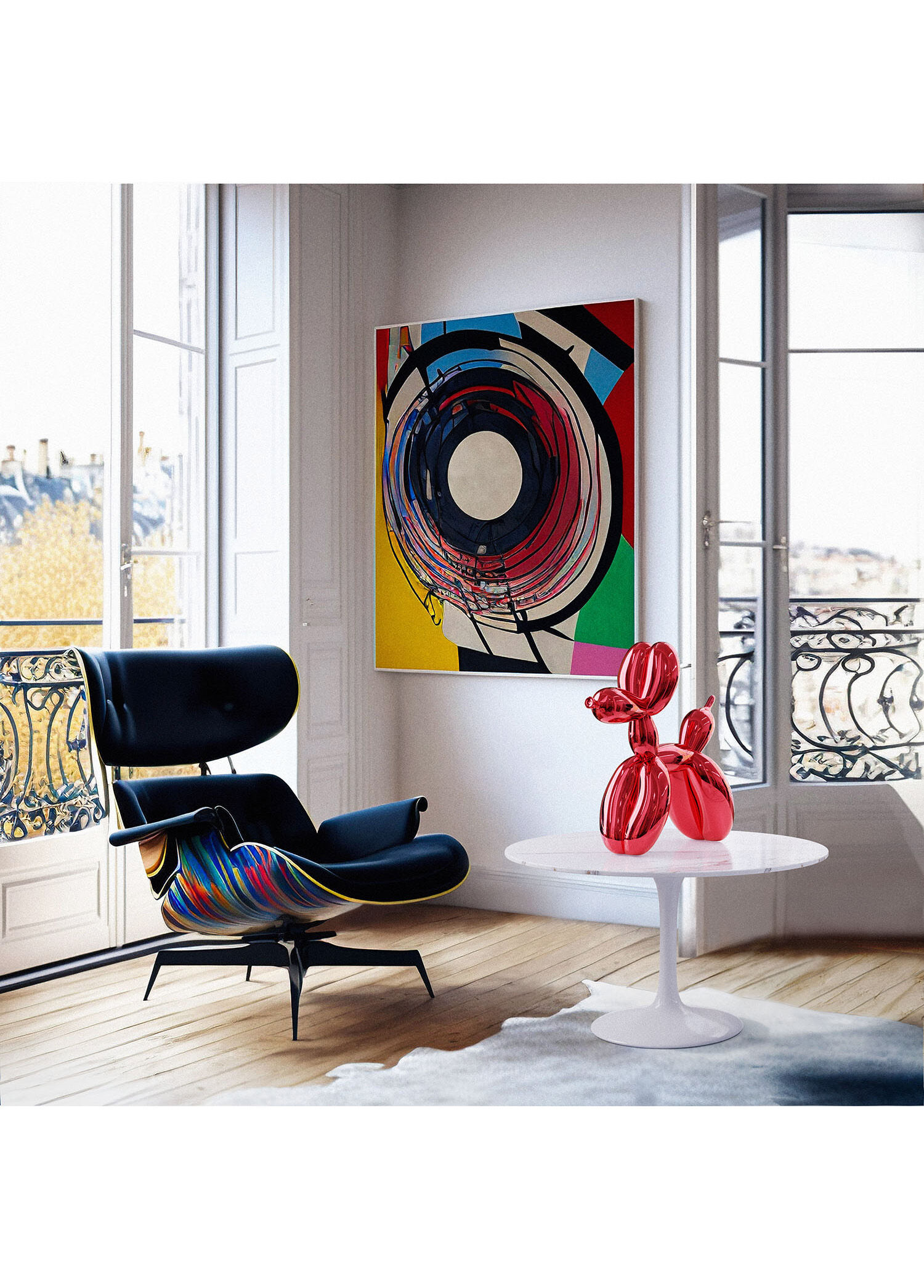 Editions Studio Art - Jeff Koons Balloon Dog XXLarge Kırmızı
