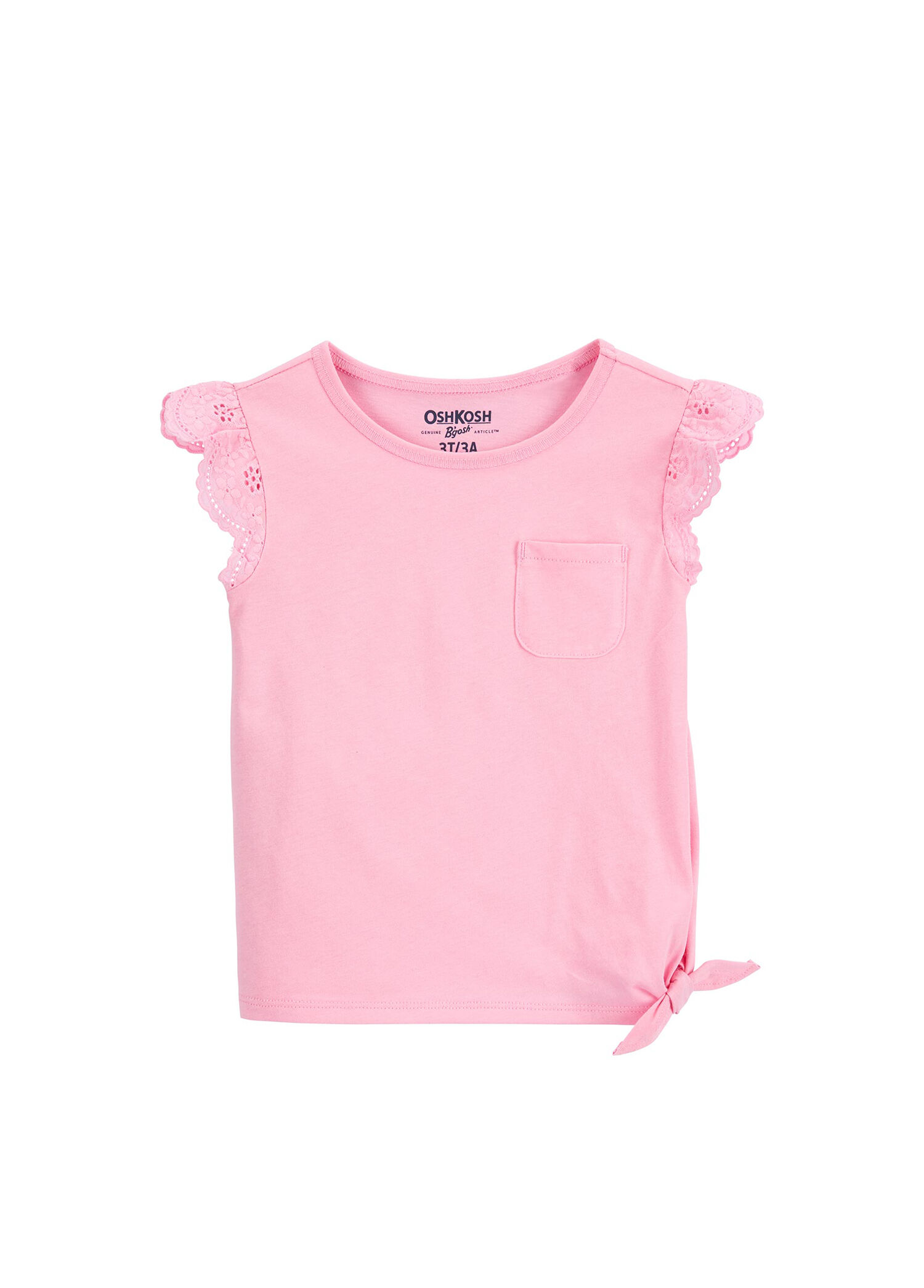Pembe Küçük Kız Çocuk Kısa Kollu Tshirt