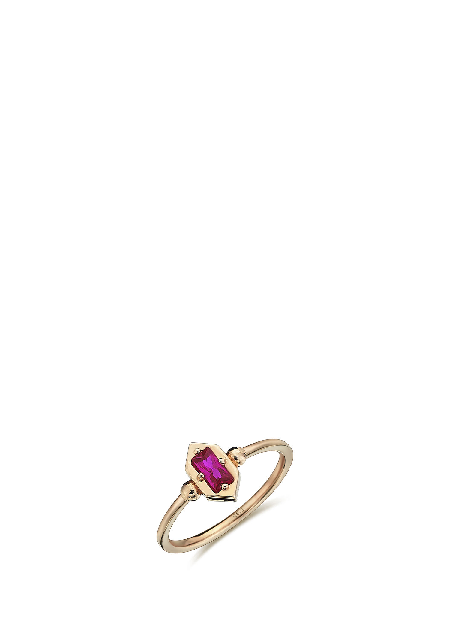 Pluma Pink 14 Ayar Rose Gold Kadın Yüzük