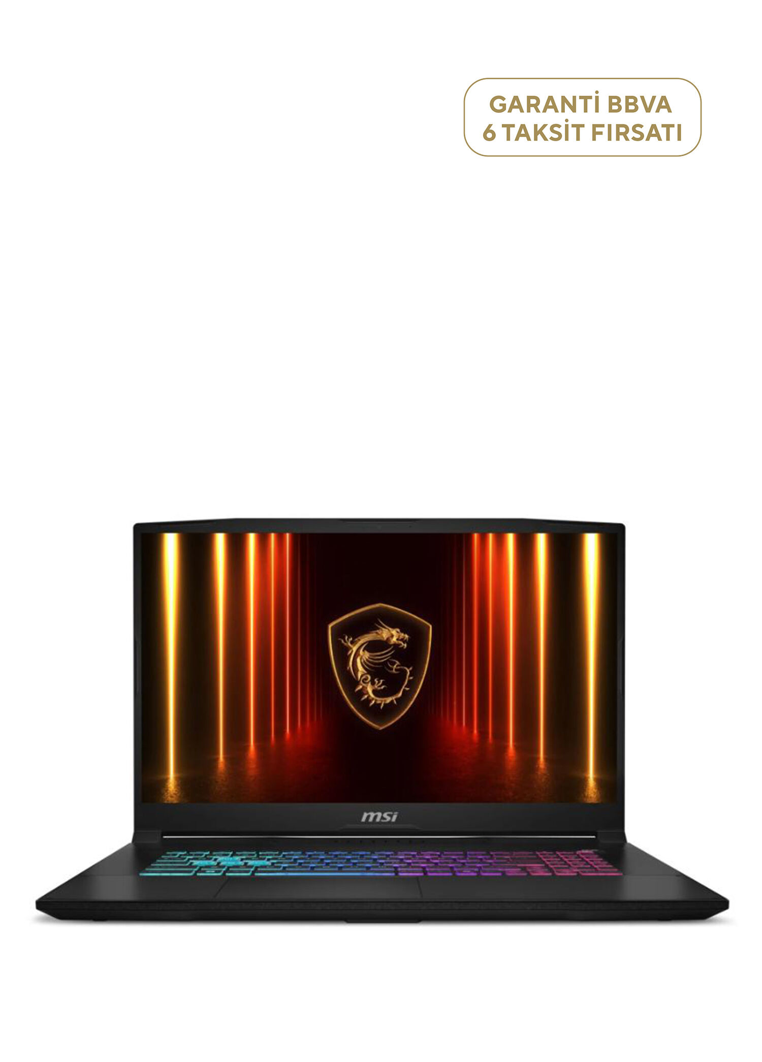 Katana 17 HX B14WFK-216XTR I7-14650HX 32GB DDR5 1TB SSD 8GB RTX5060 17.3 QHD 240Hz DOS Laptop