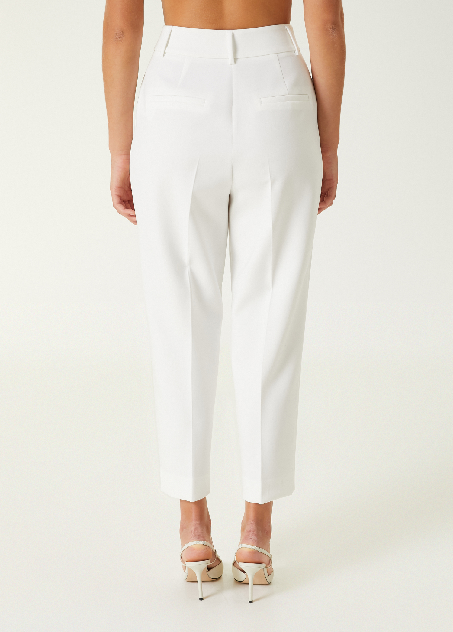 Beyaz Pilili Formal Pantolon_5