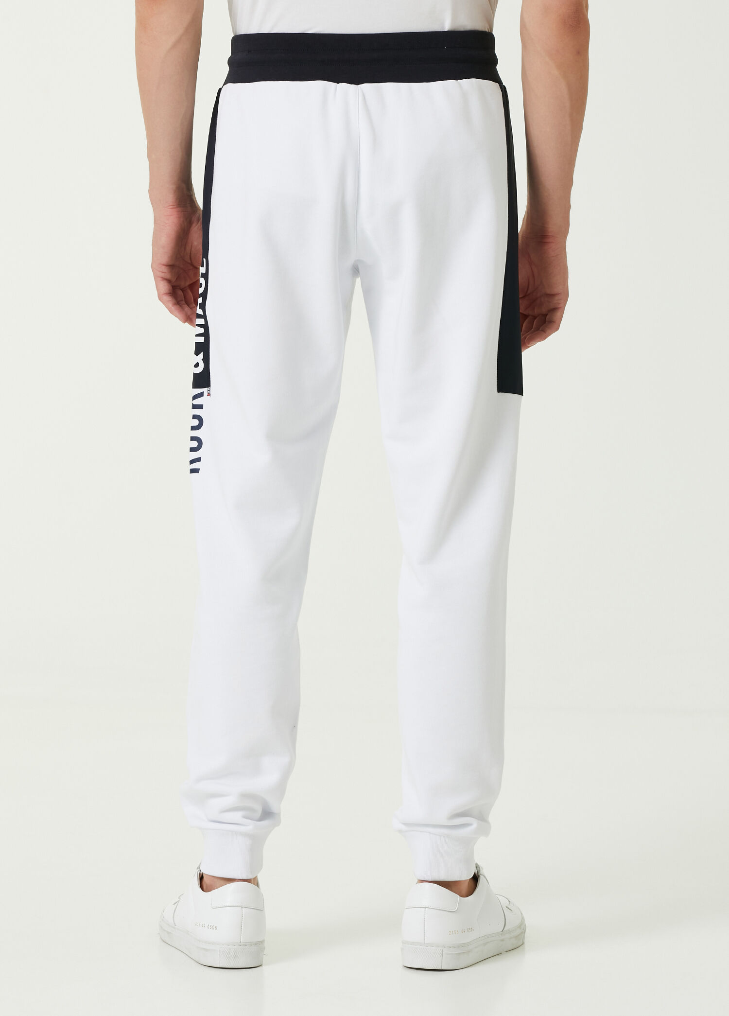 Beymen Beyaz Beli Kordonlu Logolu Jogger Eşofman Altı. 3