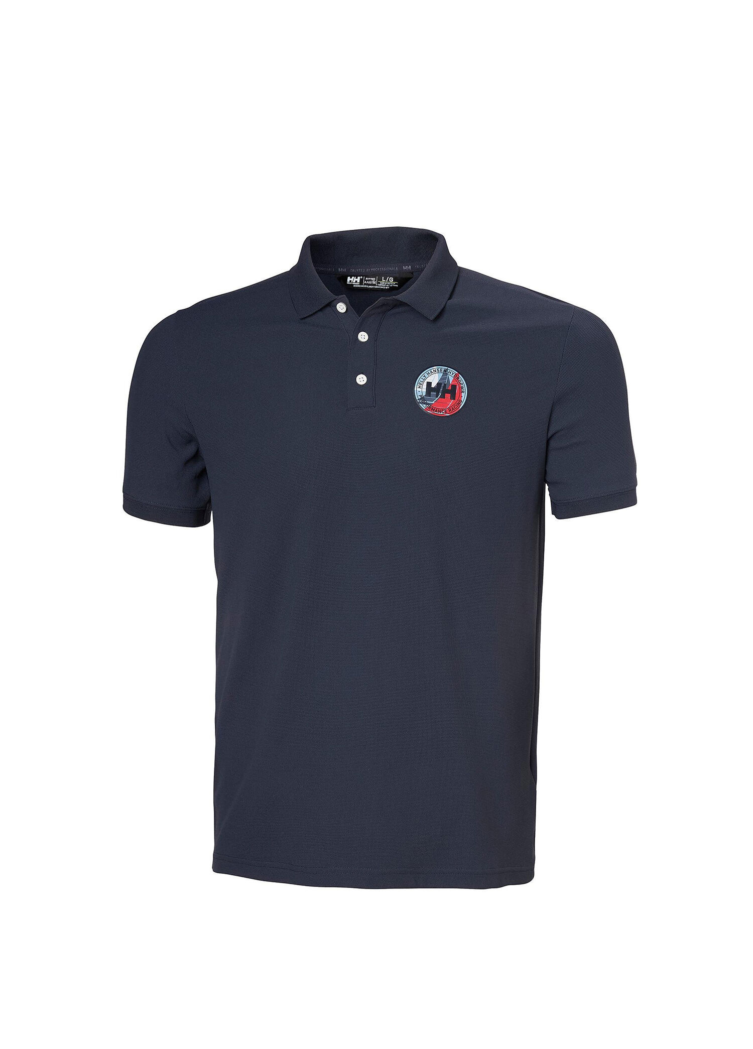 P Helly Hansen Hp Race Polo 20 Navy Upf 50 Protected Polo Collar Short Sleeve Mens T Shirt