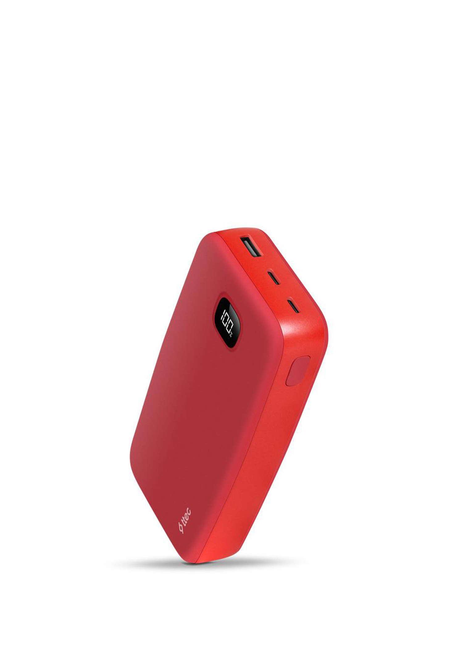 ChargeUp Pro LCD 20.000mAh PD 20W Kırmızı Taşınabilir Hızlı Şarj Aleti Powerbank