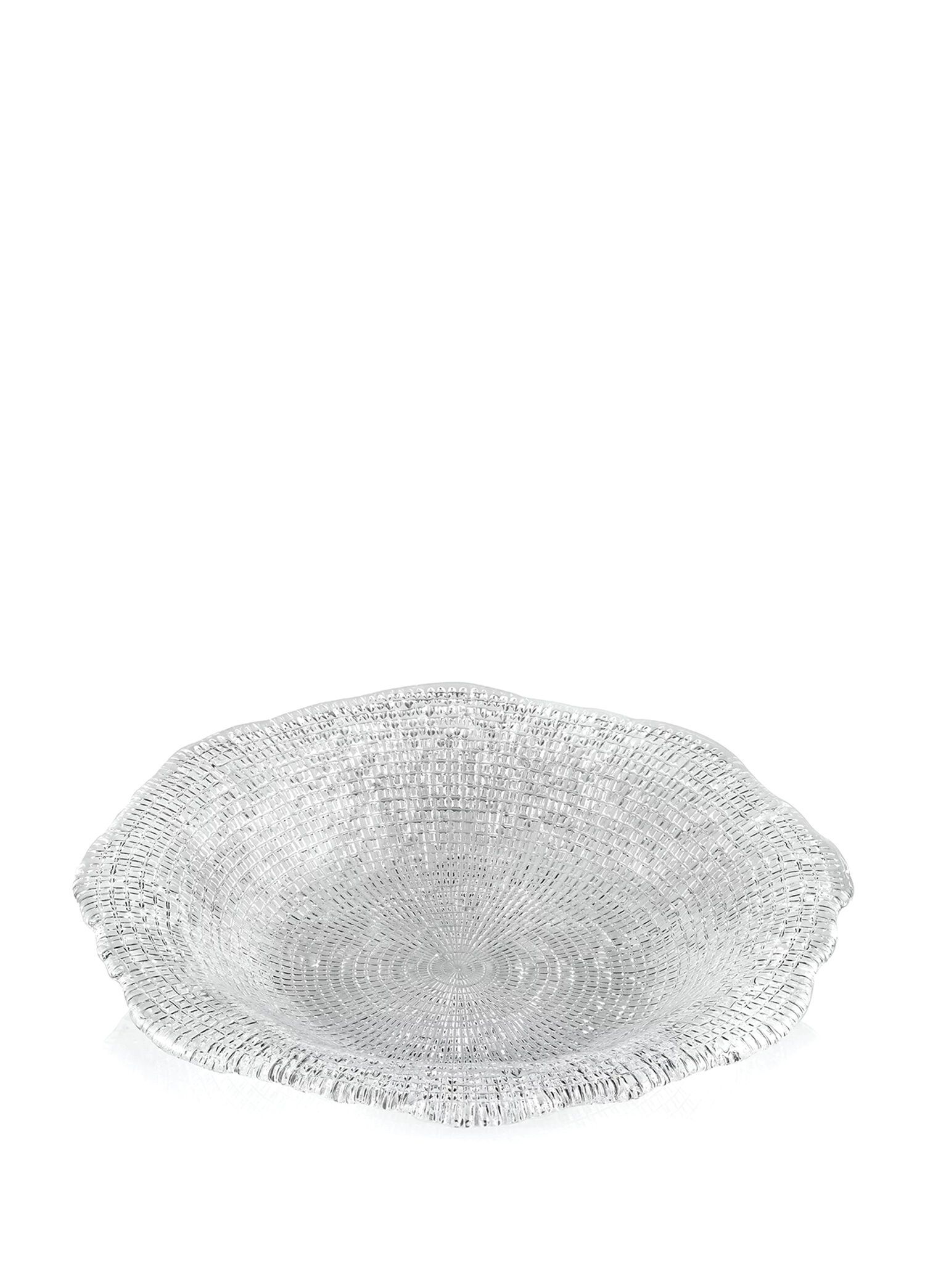 Diamante Cam Çukur Tabak 24 cm