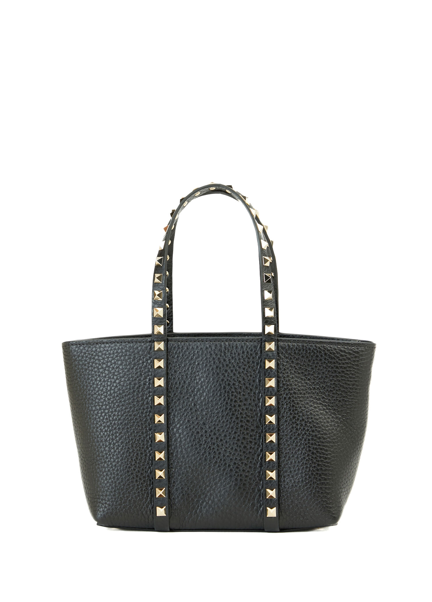 Rockstud Mini Siyah Kadın Deri Çanta