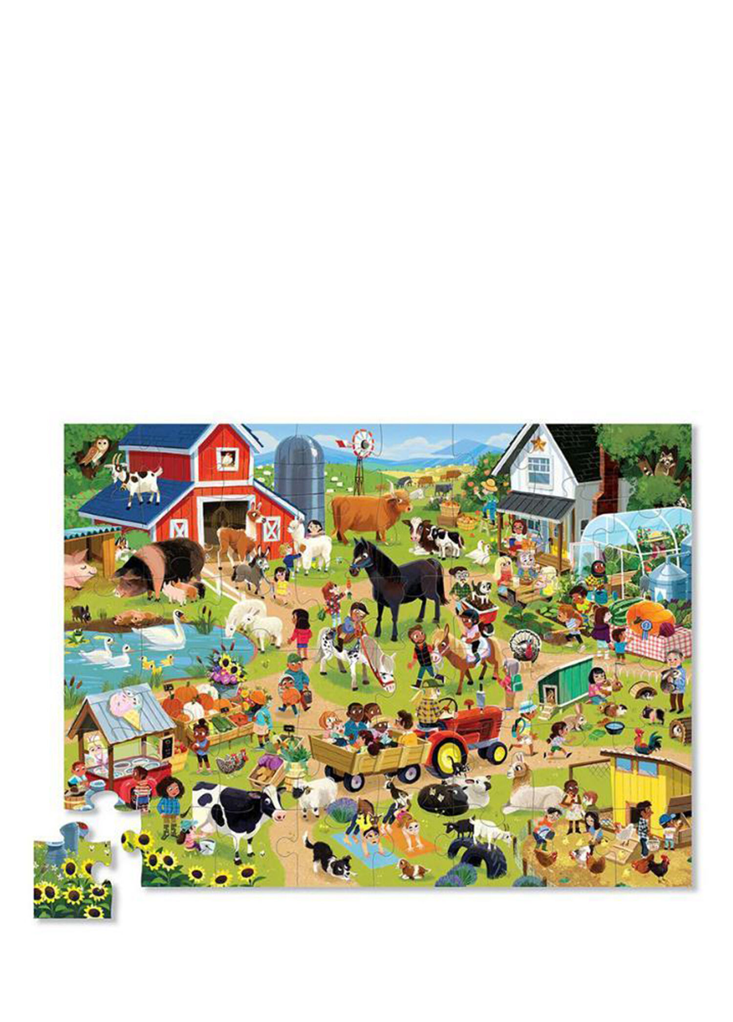 Çiftlik 48 Parça Dekoratif Çocuk Puzzle