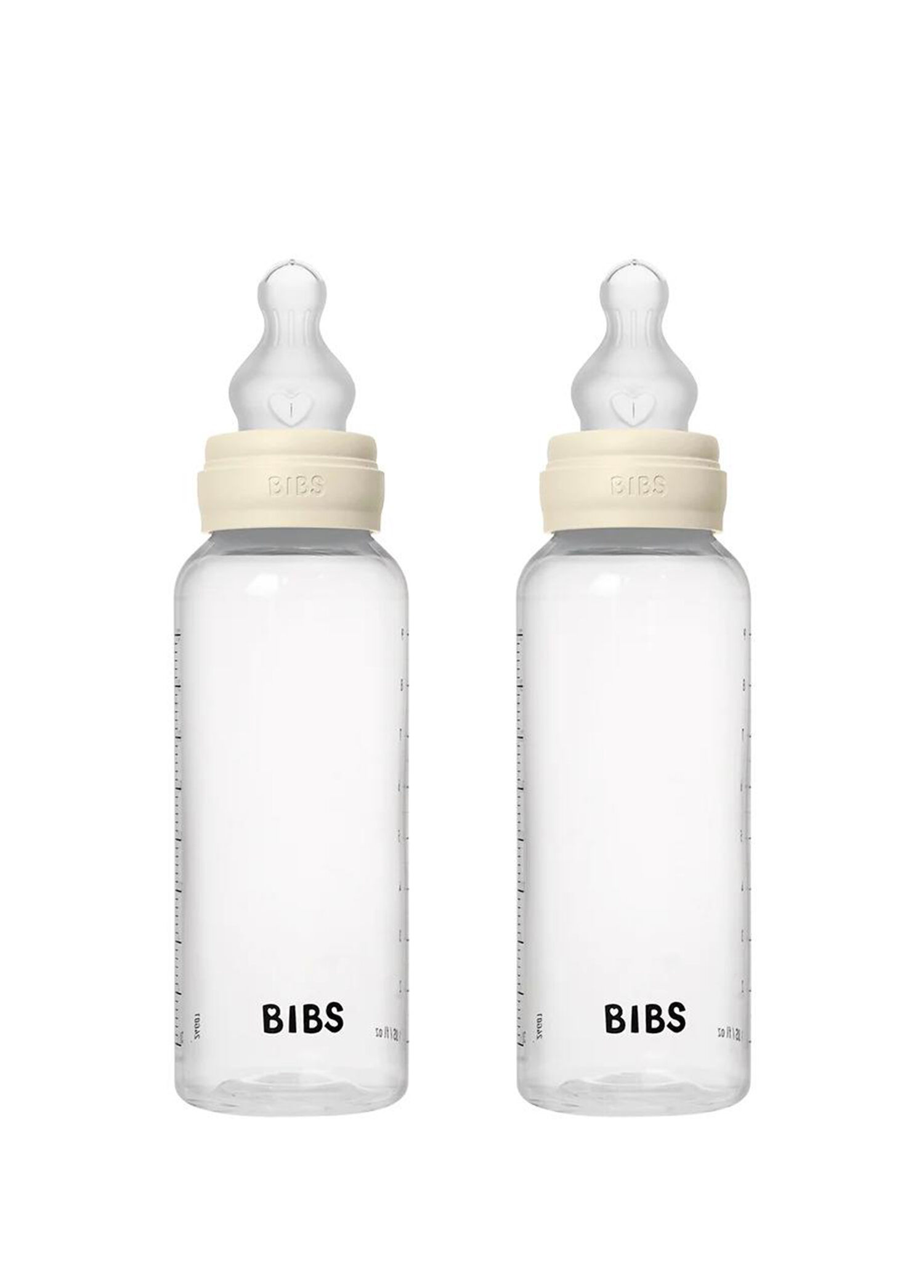 Baby PP Bottle Ivory Silikon 0-36 Ay Orta Akış Anti-Kolik 2'li Biberon Seti 270 ml