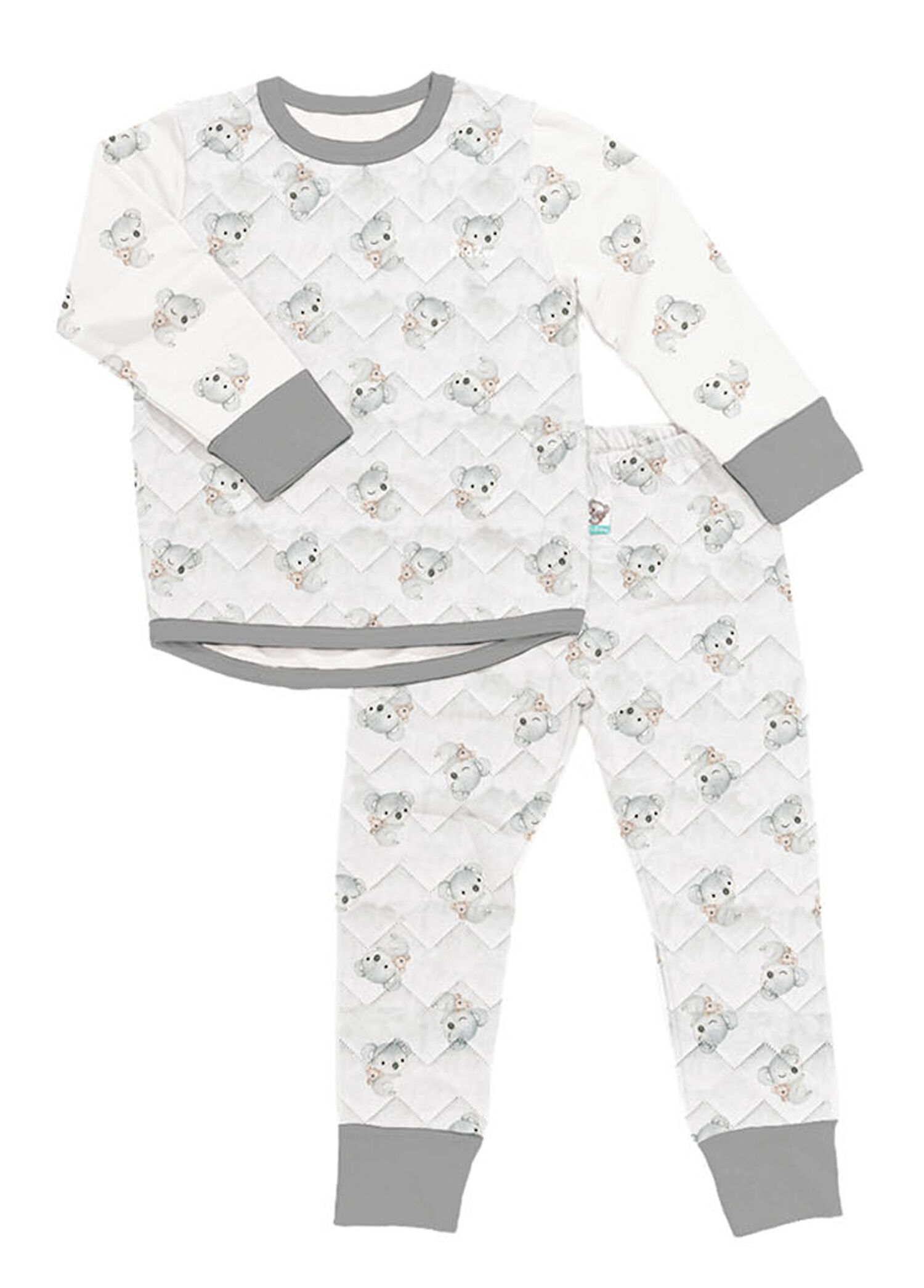 1.5 Tog Koala Pj-Zee Gri Unisex Çocuk Pijama Takımı