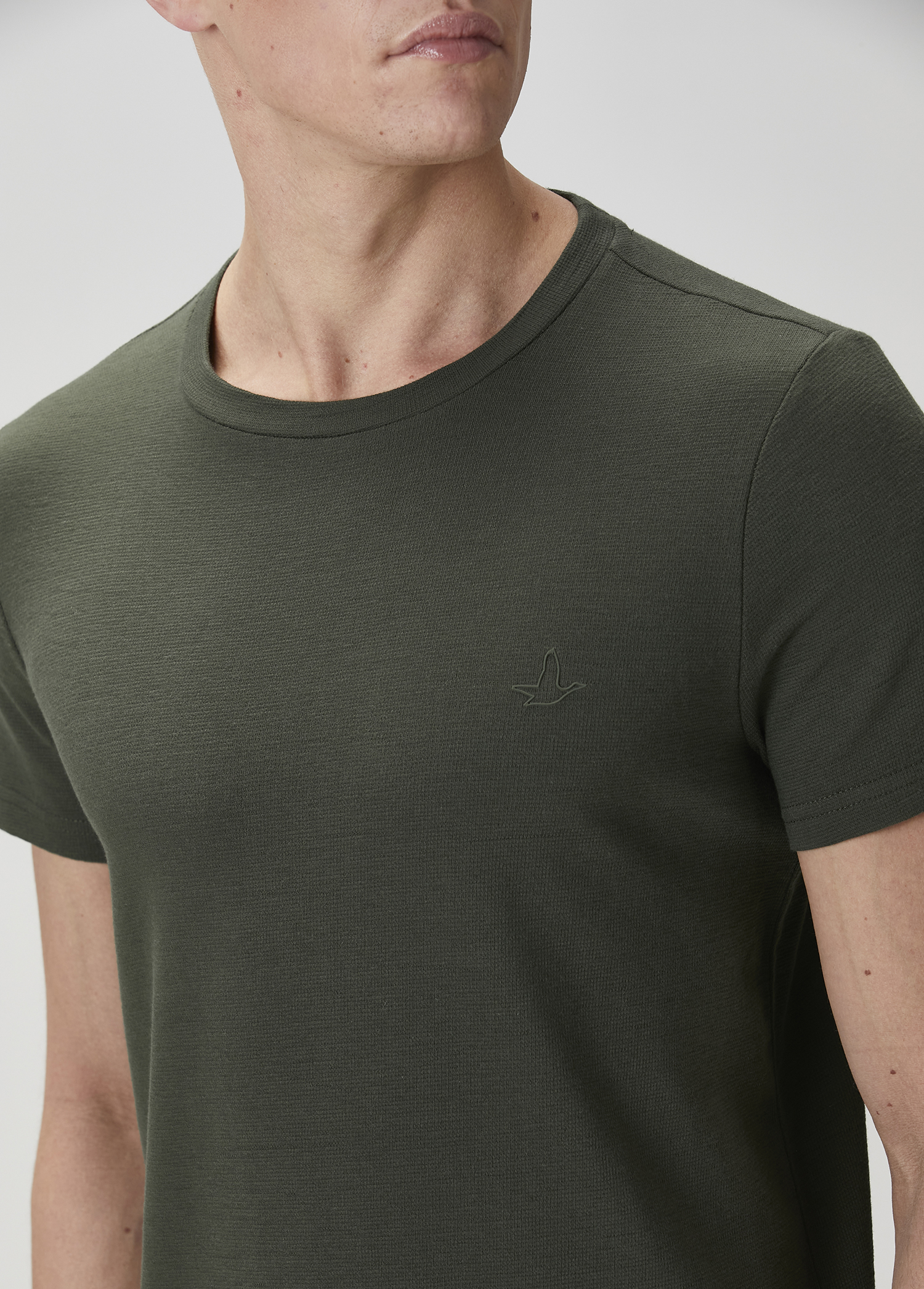 Relaxed Fit Haki T-shirt_5