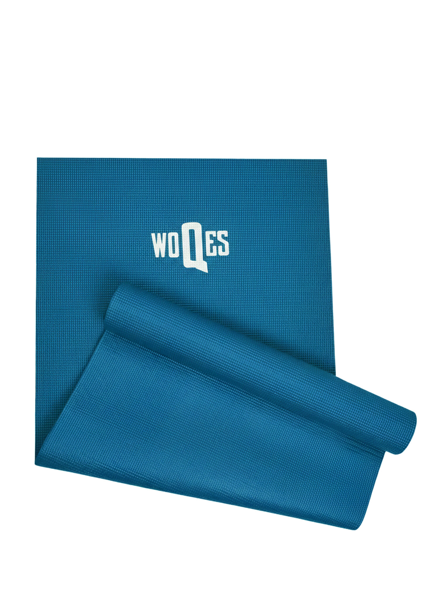Woqes - Koyu Mavi Kaymaz Egzersiz Pilates ve Fitness Matı 5mm - Mavi