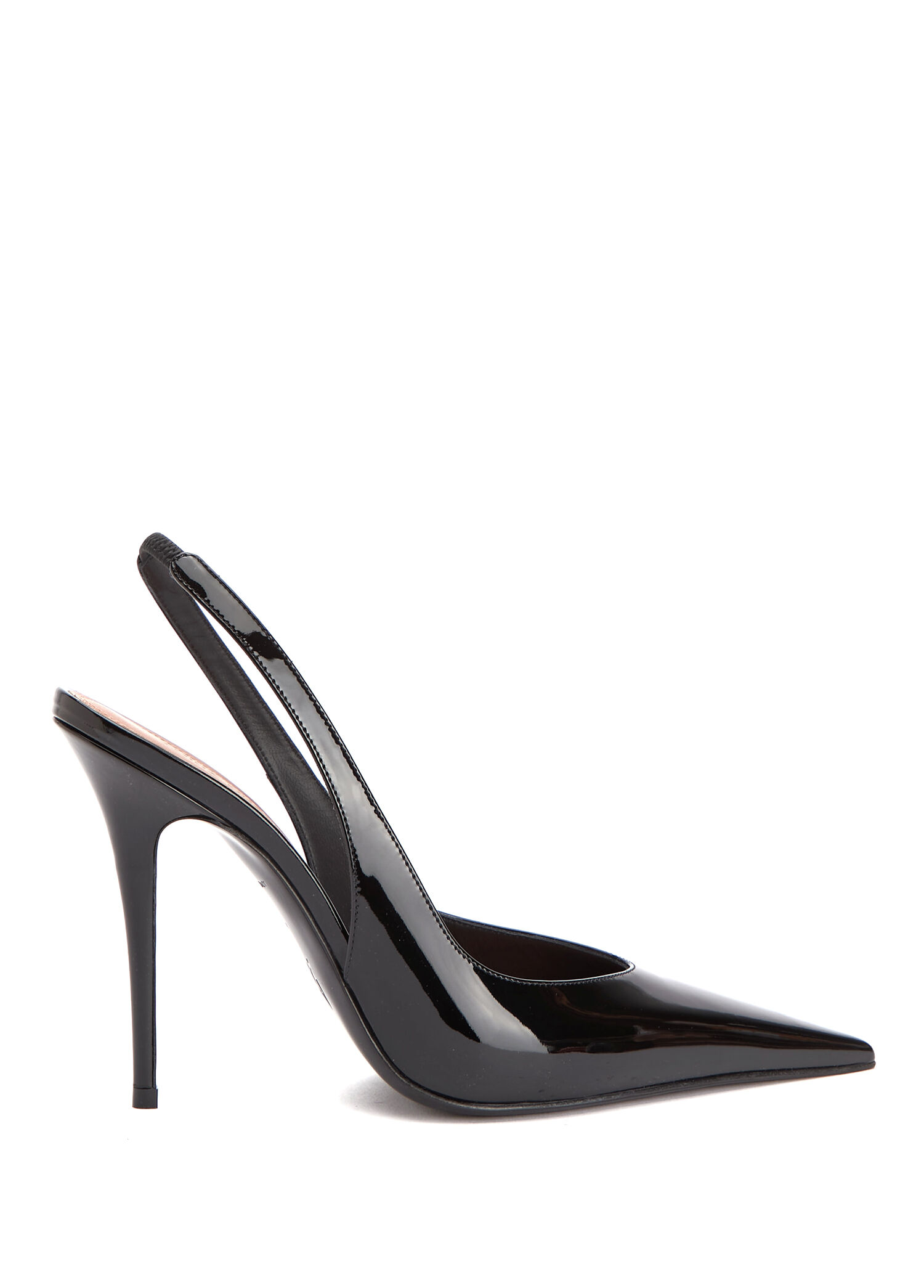 Anok Black Leather Heels