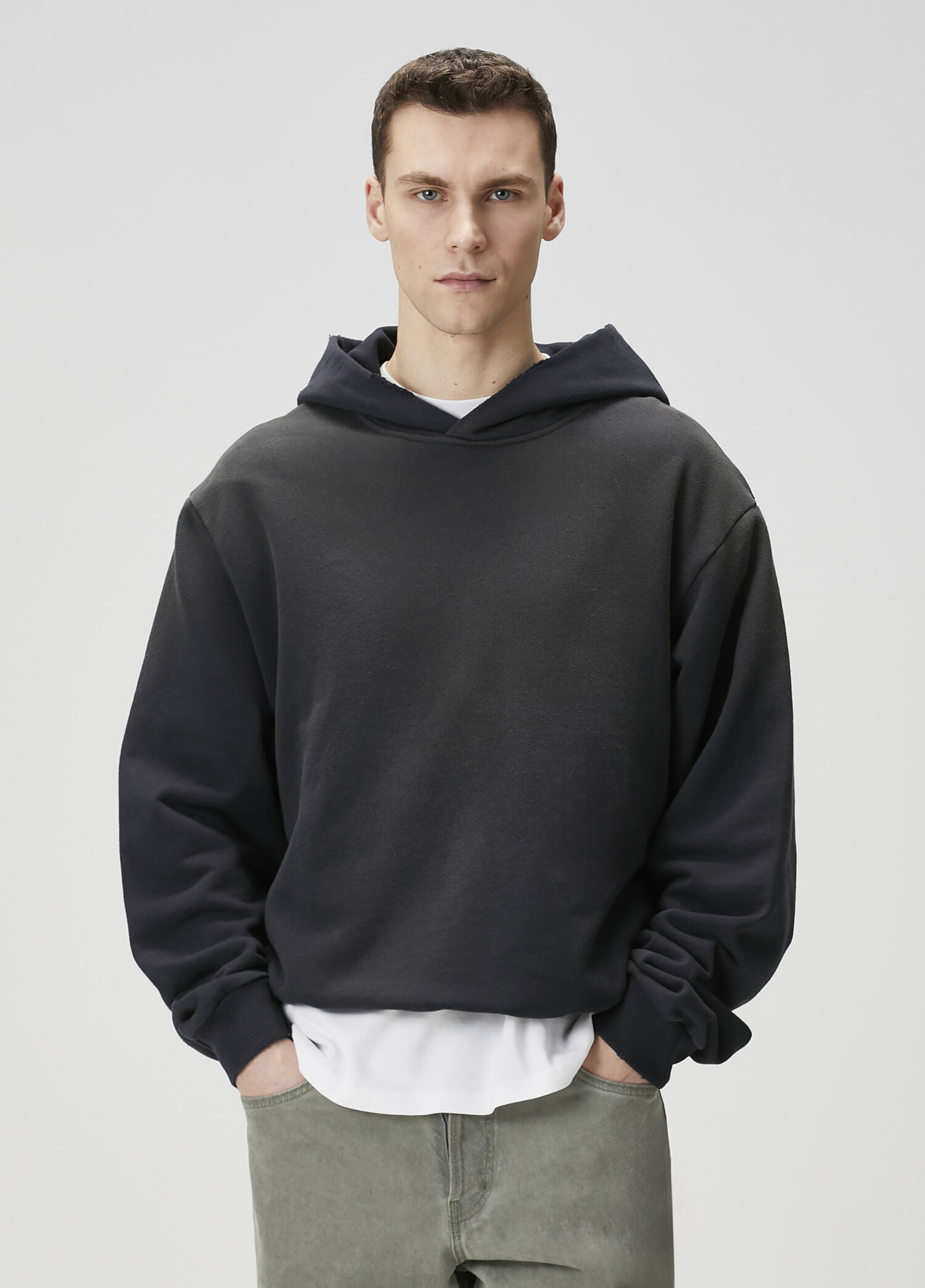 Acne Studios リブニット ブラック Acne Studios - ウールリブカーディガン - ブラック