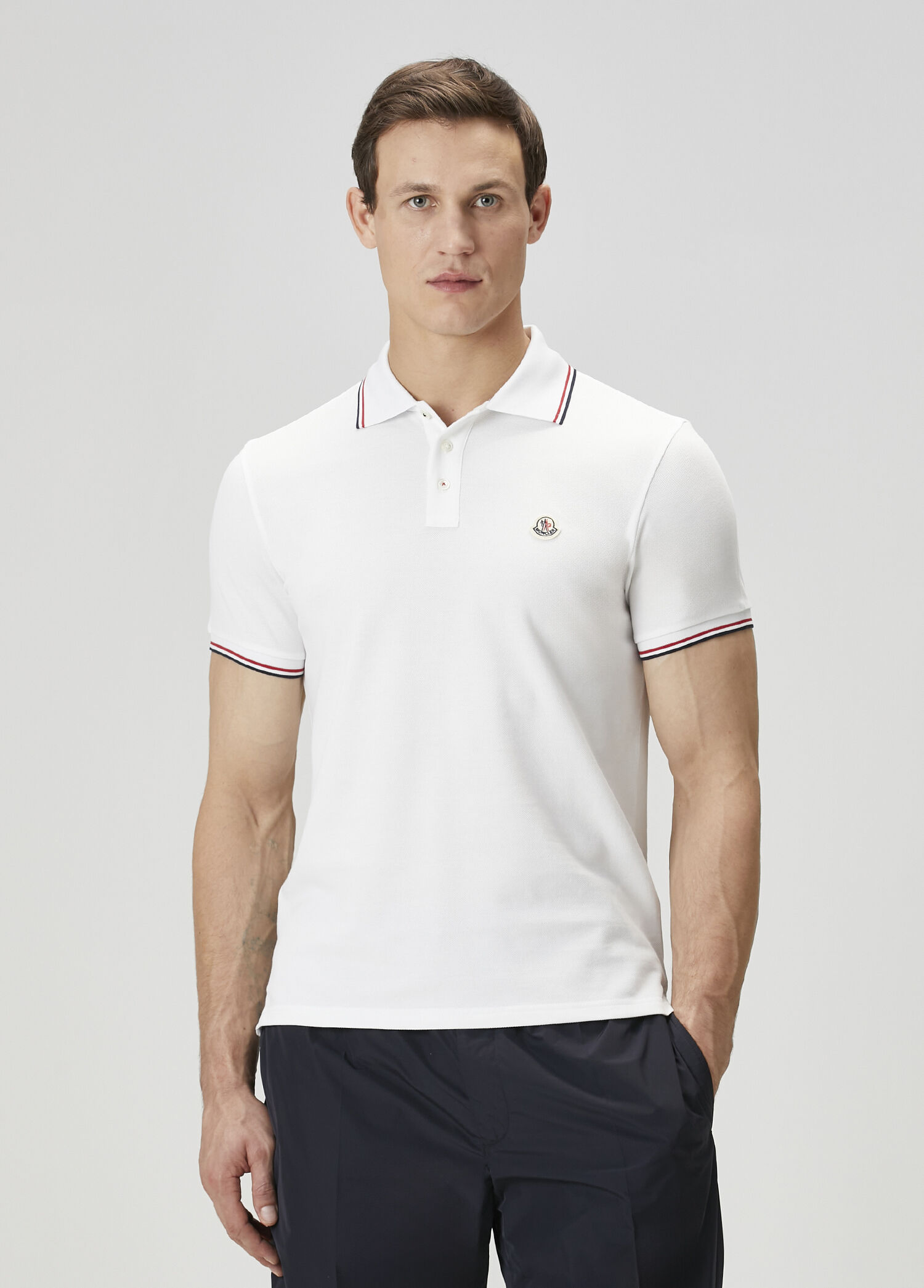 Moncler Beyaz Erkek Beyaz Polo Yaka T-shirt 1775523 | Beymen