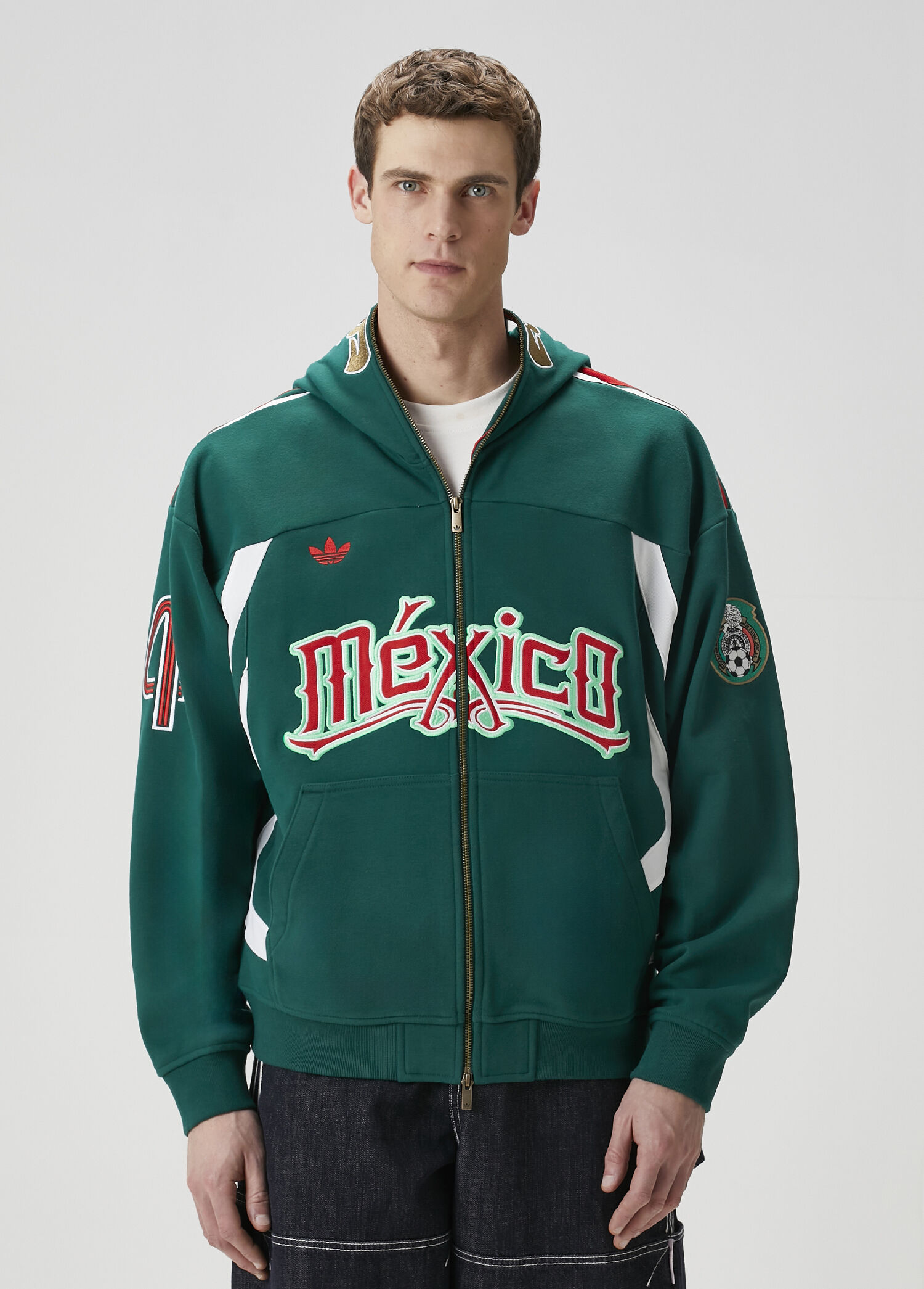 Adidas Yeşil Erkek Originals Meksika 26 Yeşil Kapüşonlu Sweatshirt
