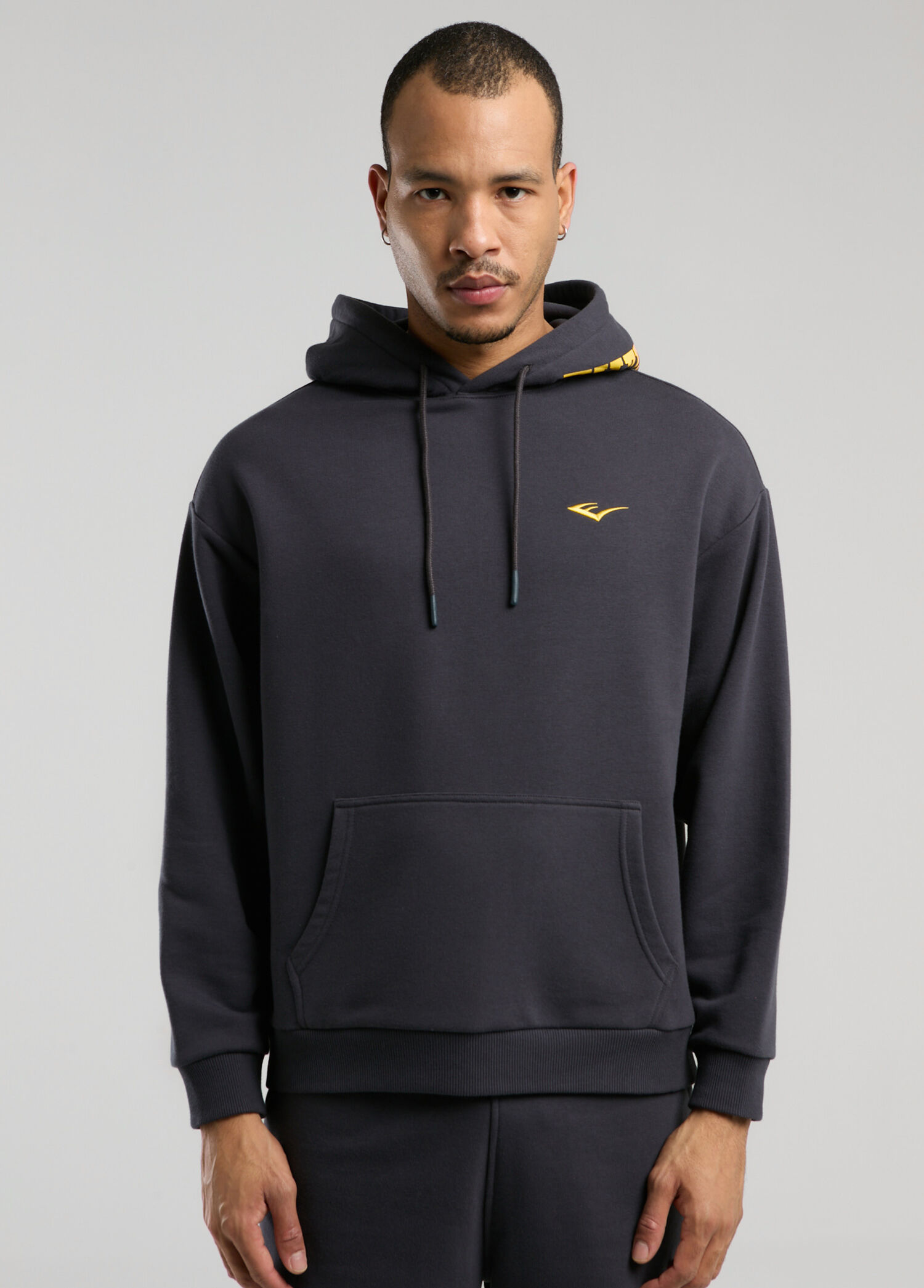 Ever Classics Comfort Füme Baskılı Kapüşonlu Erkek Spor Sweatshirt