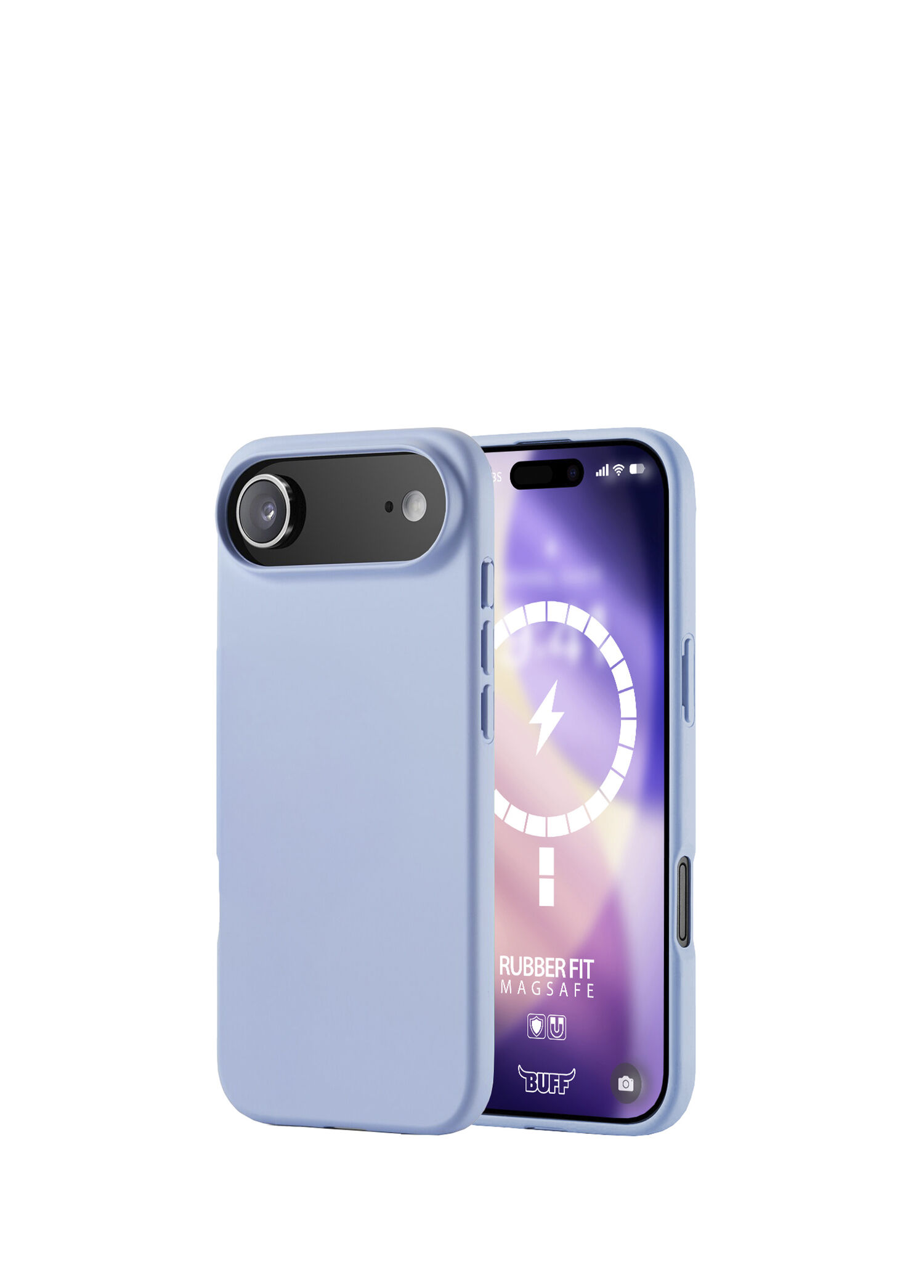 iPhone 17 Air Rubber Fit Mavi Silikon Magsafe Uyumlu Telefon Kılıfı