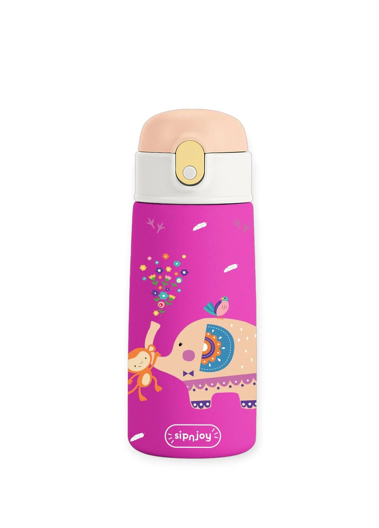 SipSquad Jolly Elephant Çelik Çocuk Suluk Matara 480 ml