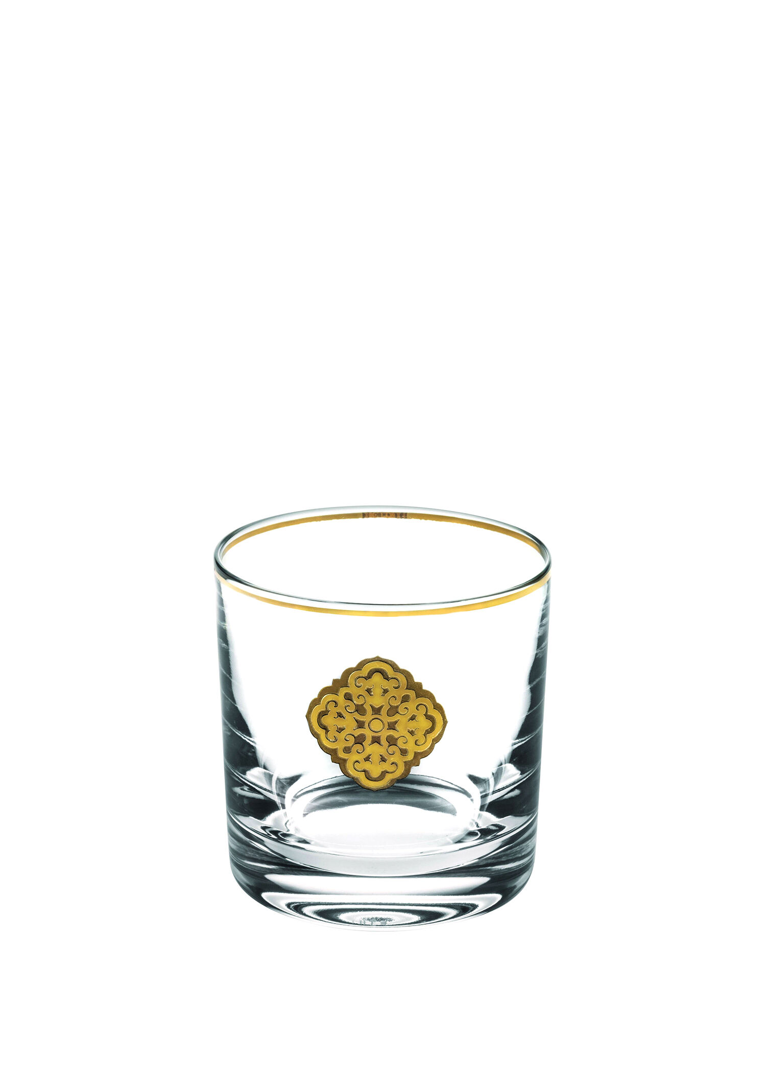 Crystal Altın Detaylı Kristal Viski Bardağı