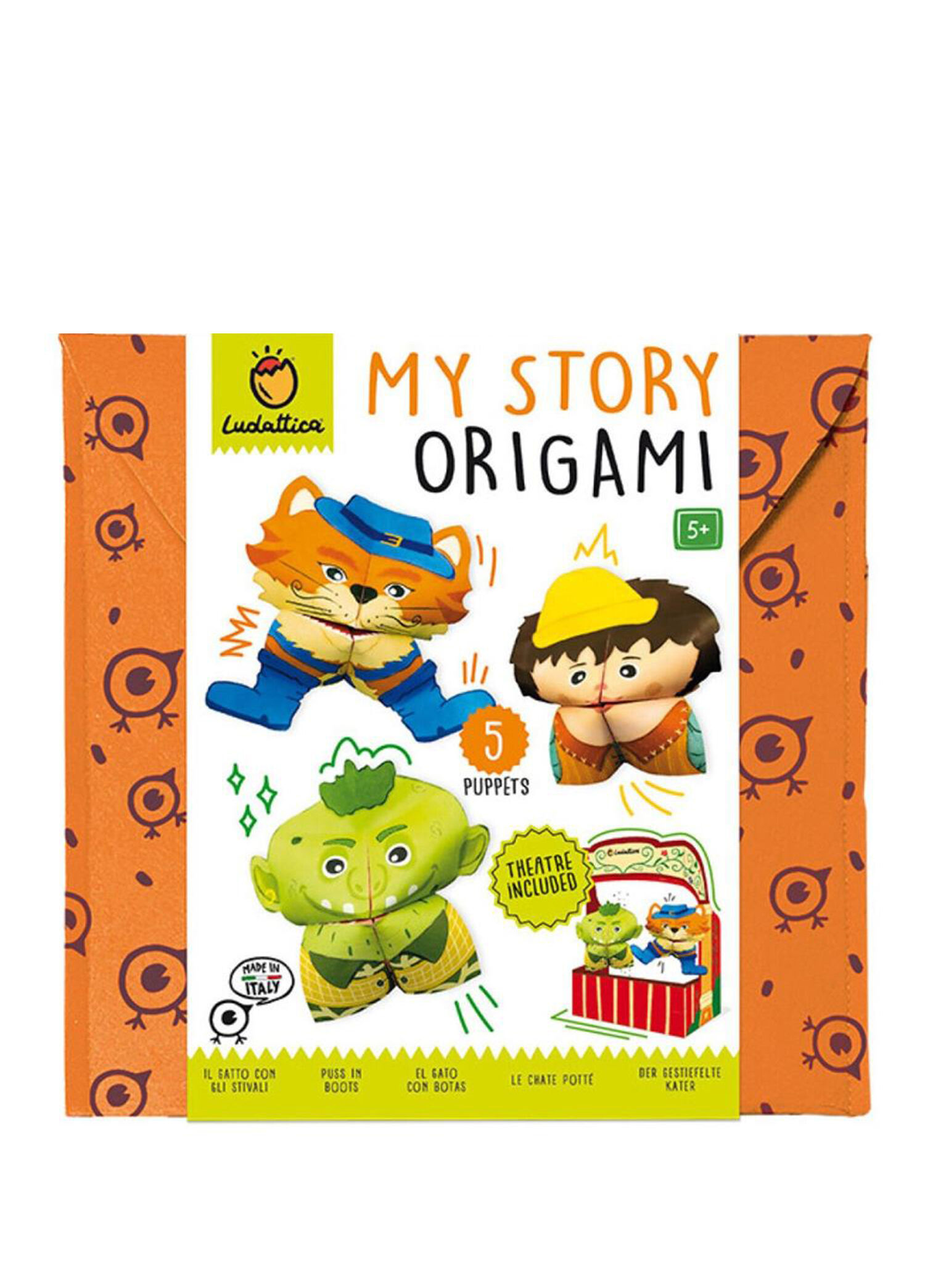 Çizmeli Kedi Origamiden Hikayeler Çocuk Yabancı Dil Aktivite Kitabı