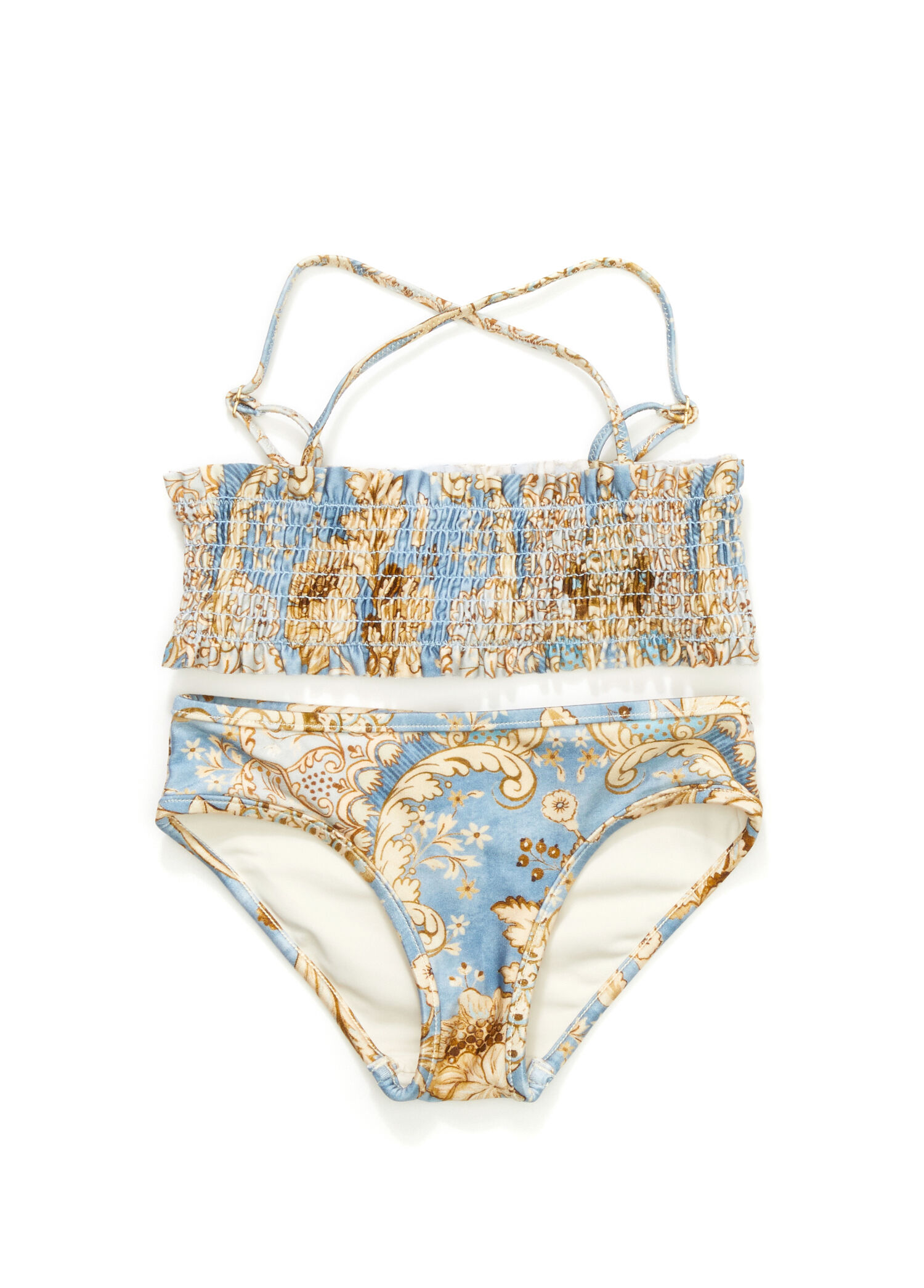 Çok Renkli Kız Çocuk Bikini Takımı