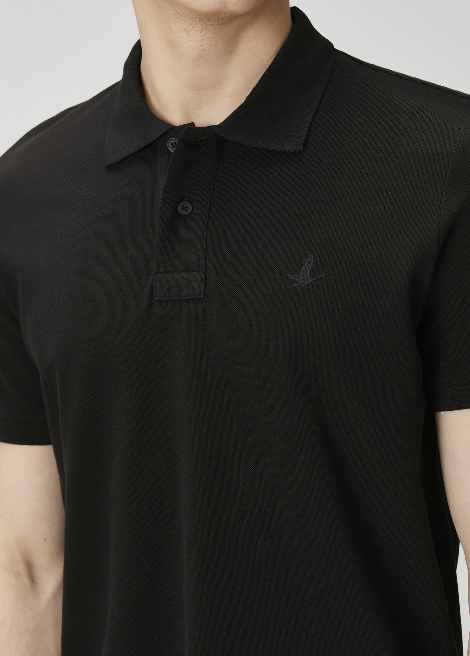 Siyah Polo t-shirt_4