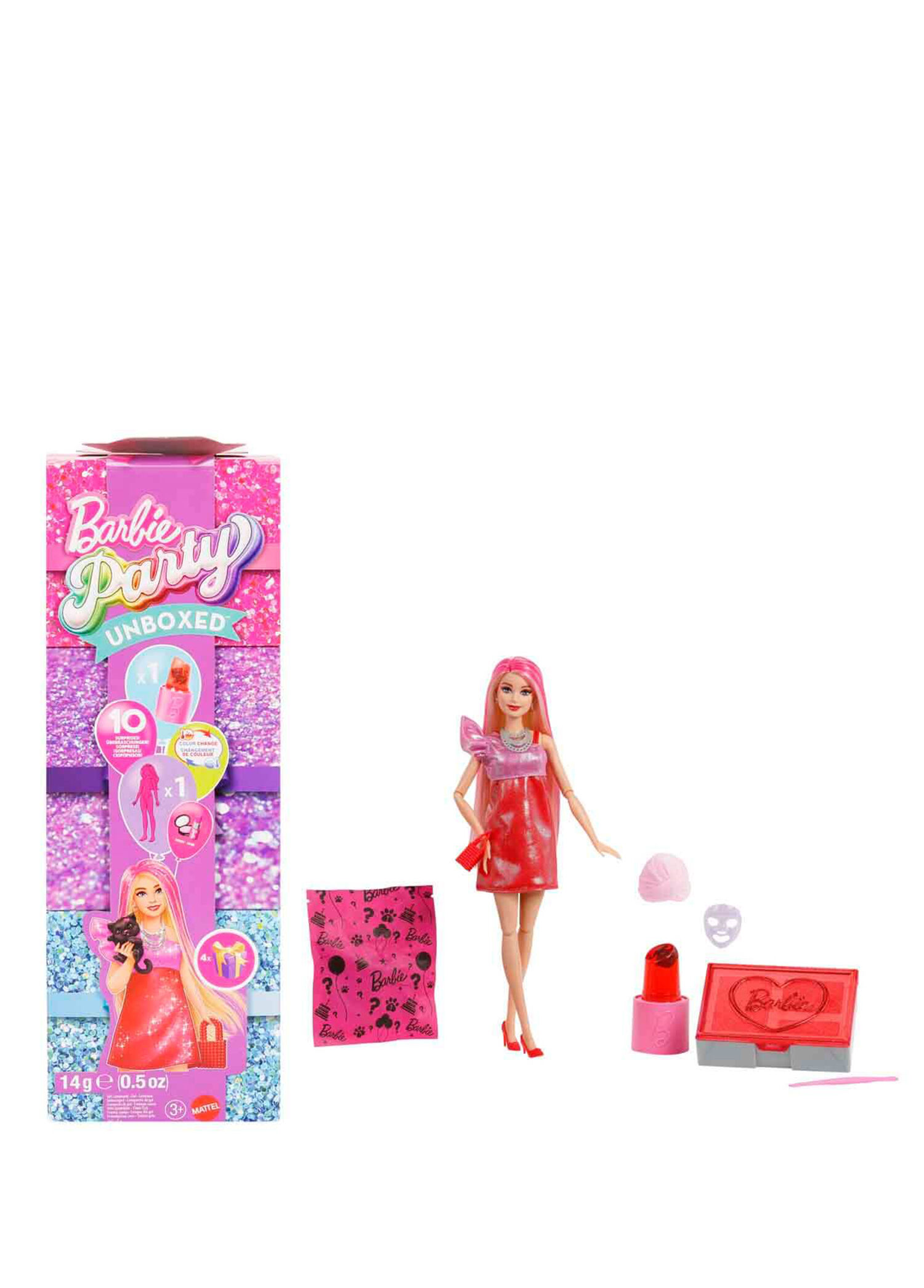Barbie - Parti Paketi Sarışın Model Bebek JFY68 - Çok Renkli