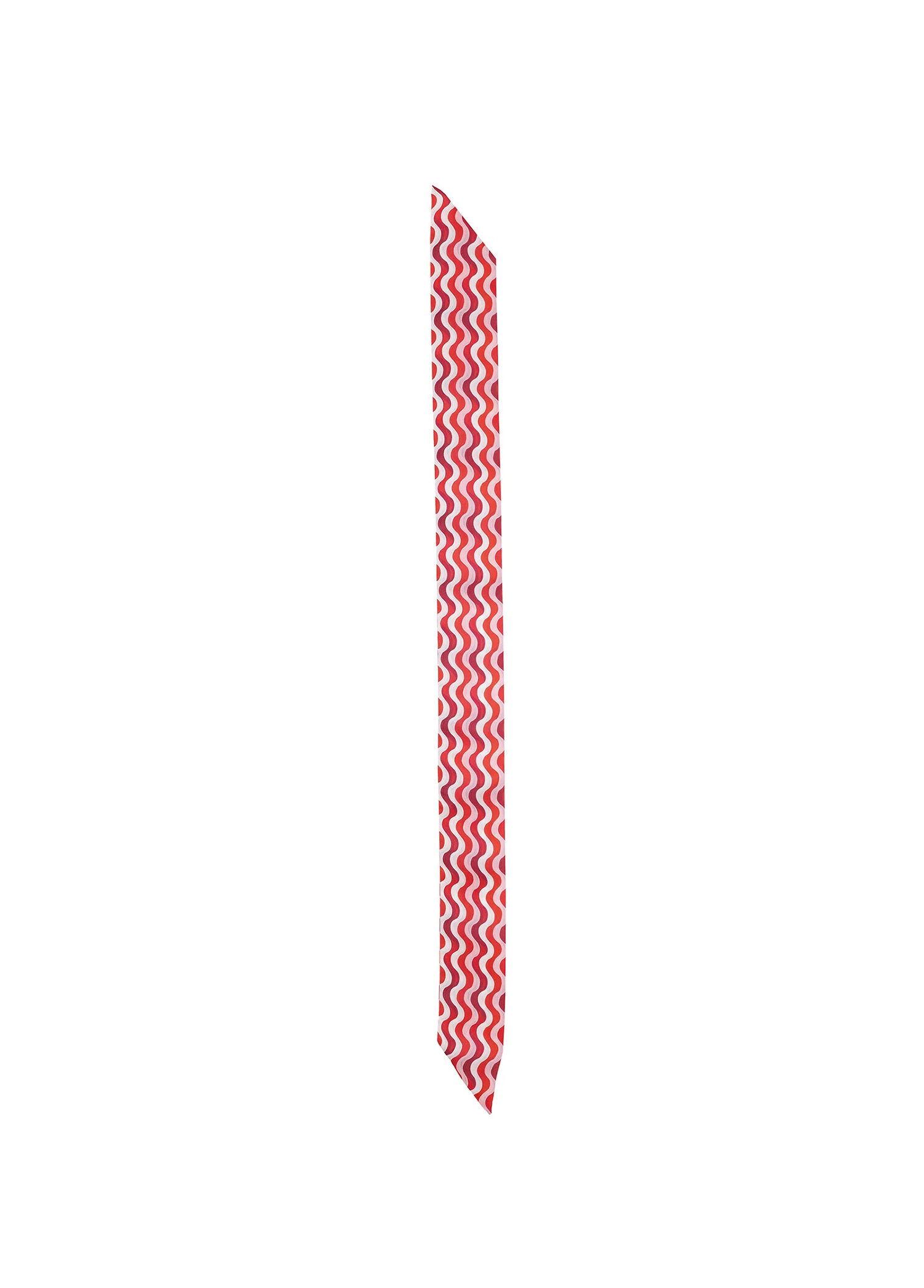 Red Line Kırmızı Desenli İpek Twill Kadın Fular