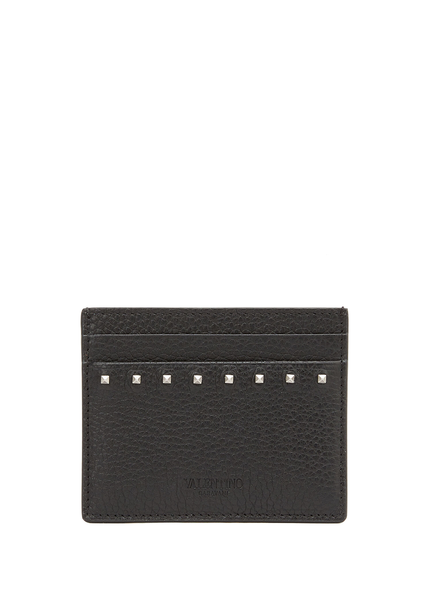Rockstud Siyah Erkek Deri Kartlık