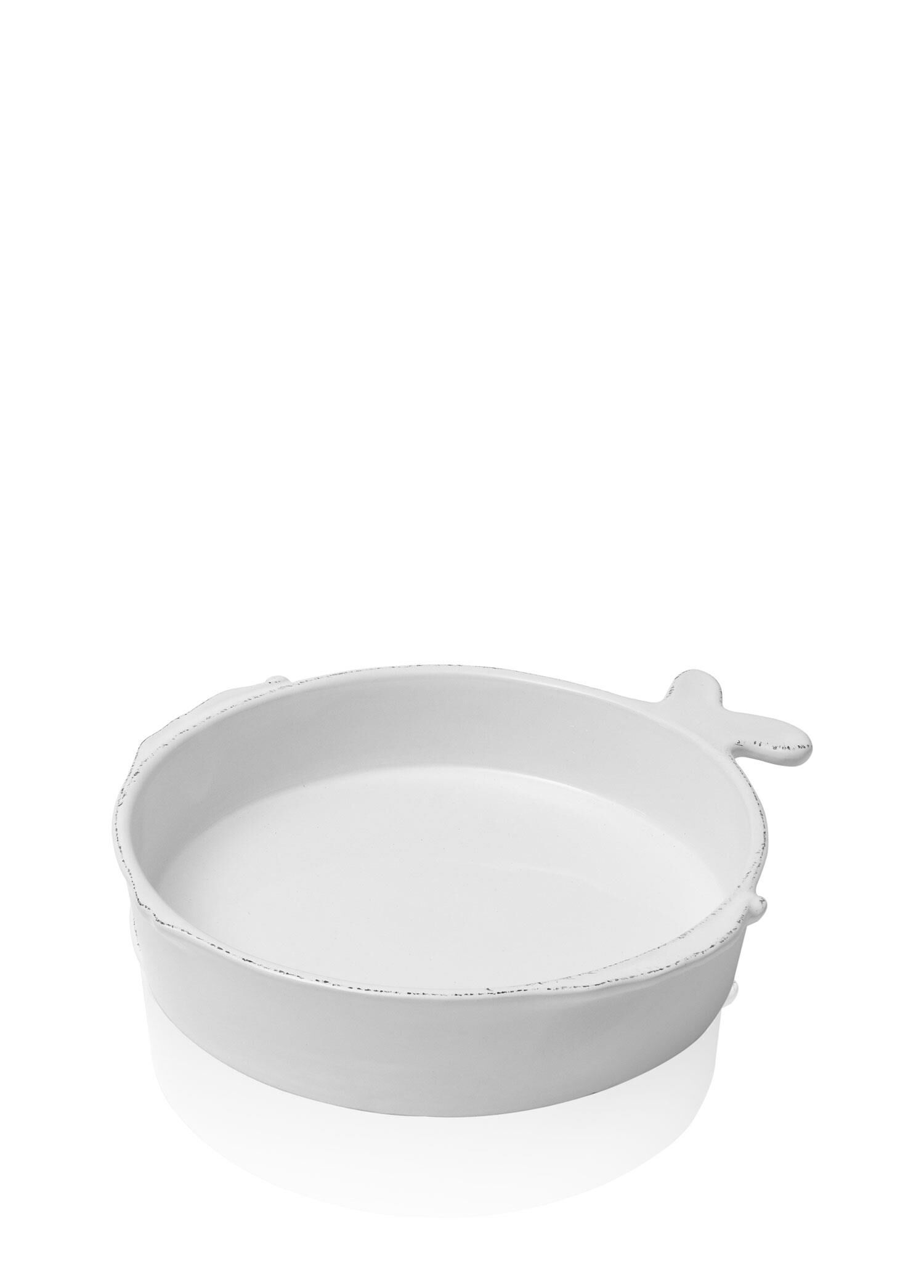Artigiano Fish Beyaz Seramik Makarna Tabağı 22 cm