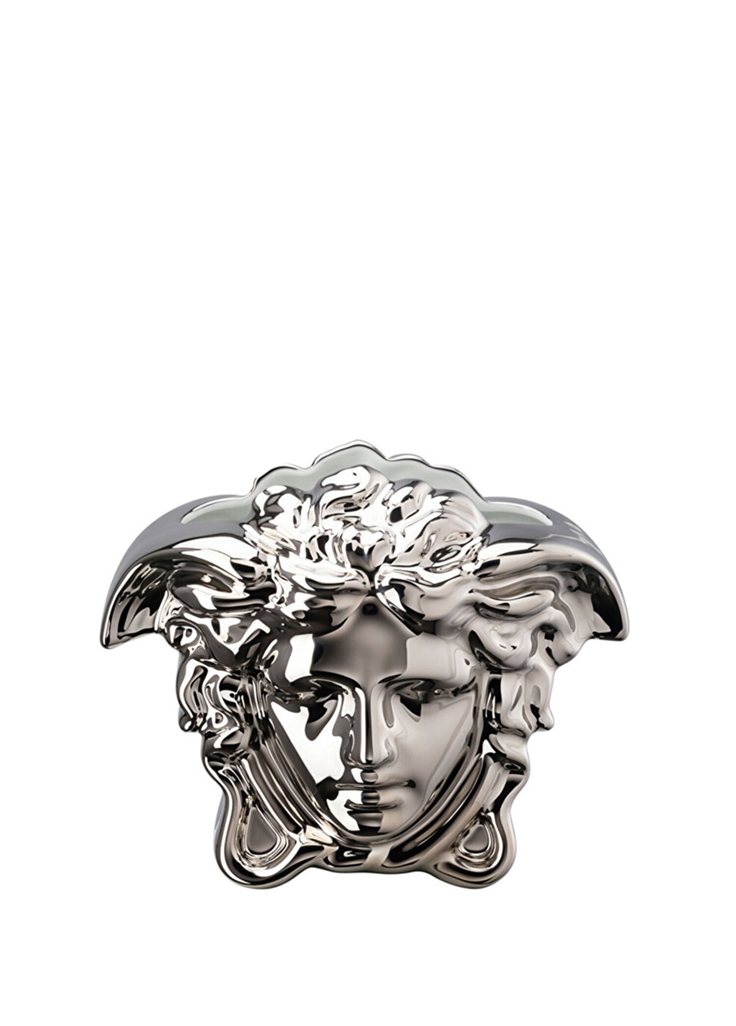 Medusa Grande Platin Porselen Vazo 15 cm