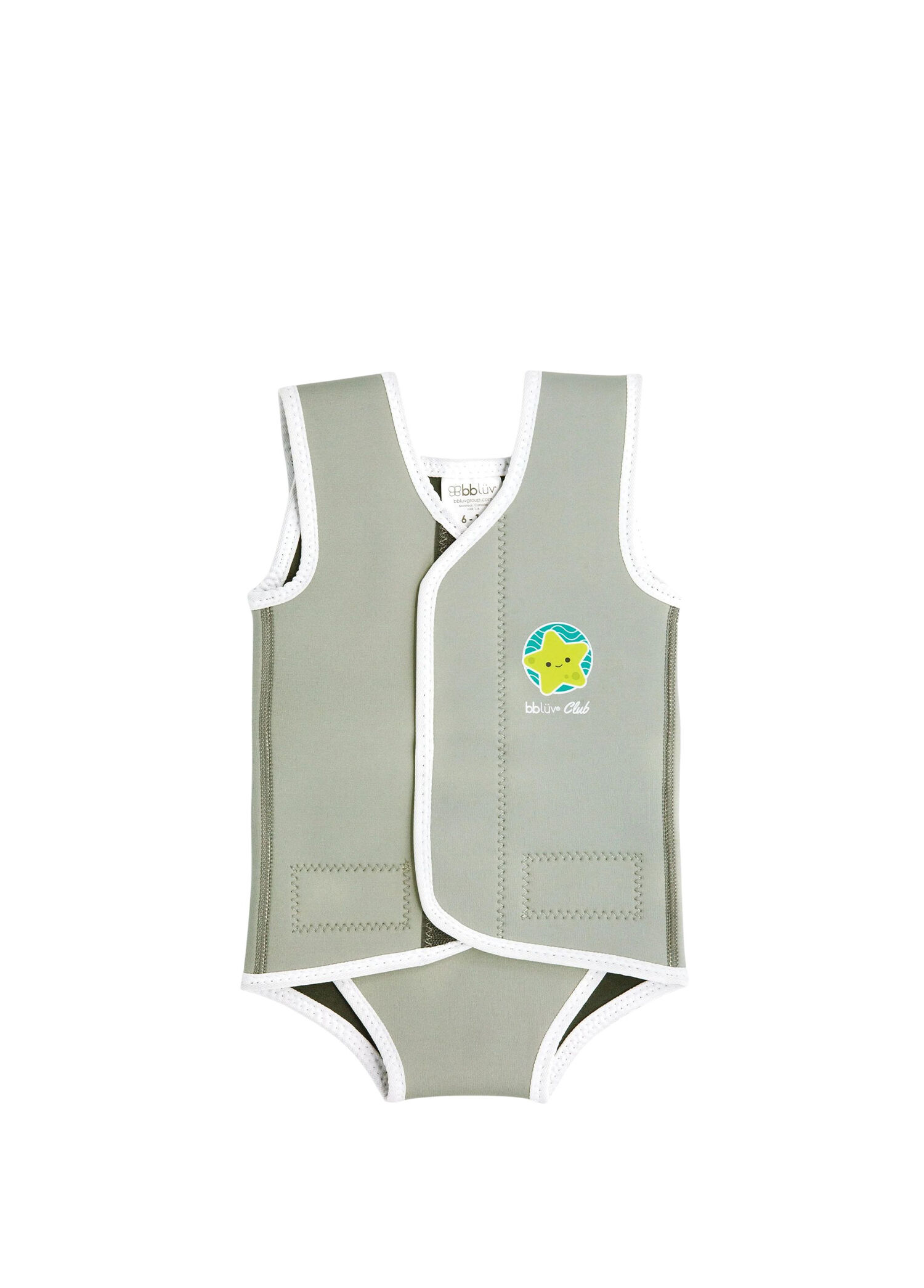Wrap Neopren Gri Unisex Bebek Dalış Kıyafeti