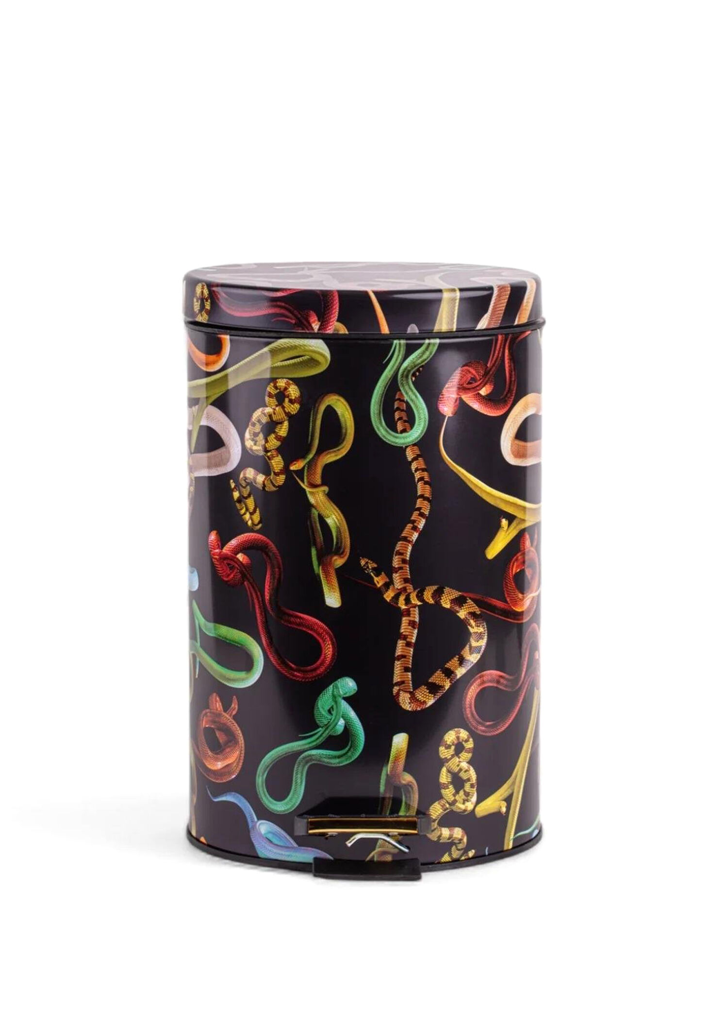 Toiletpaper Snakes Siyah Desenli Çöp Kovası 12 Lt
