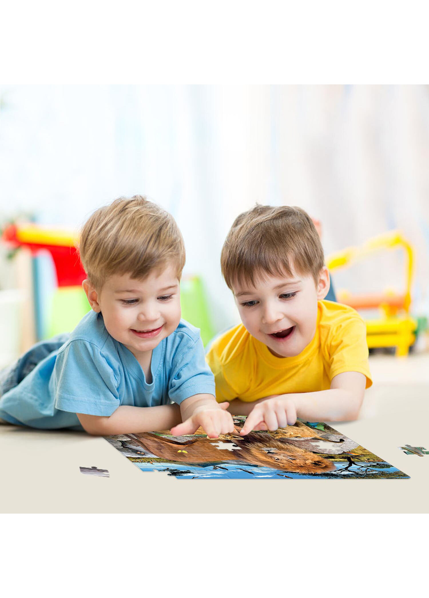 Prime3D Puzzle - 10161 Aslan Ailesi 500 Parça Yetişkin Puzzle