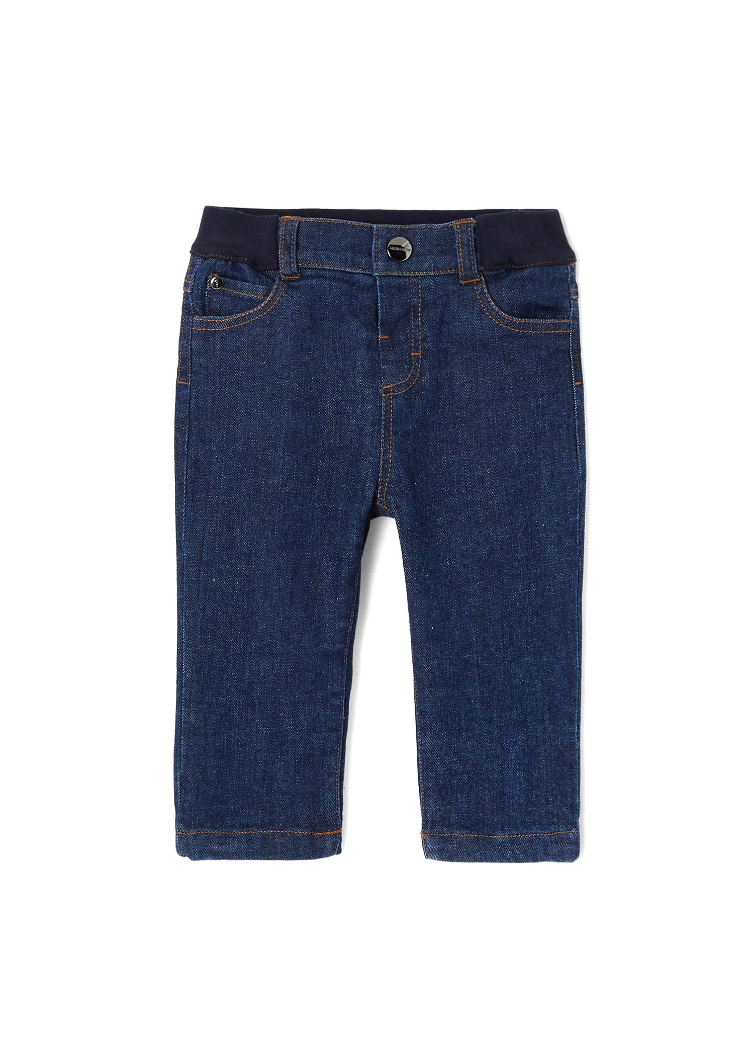 Dark Denim Rahat Kesim Erkek Bebek Jean Pantolon