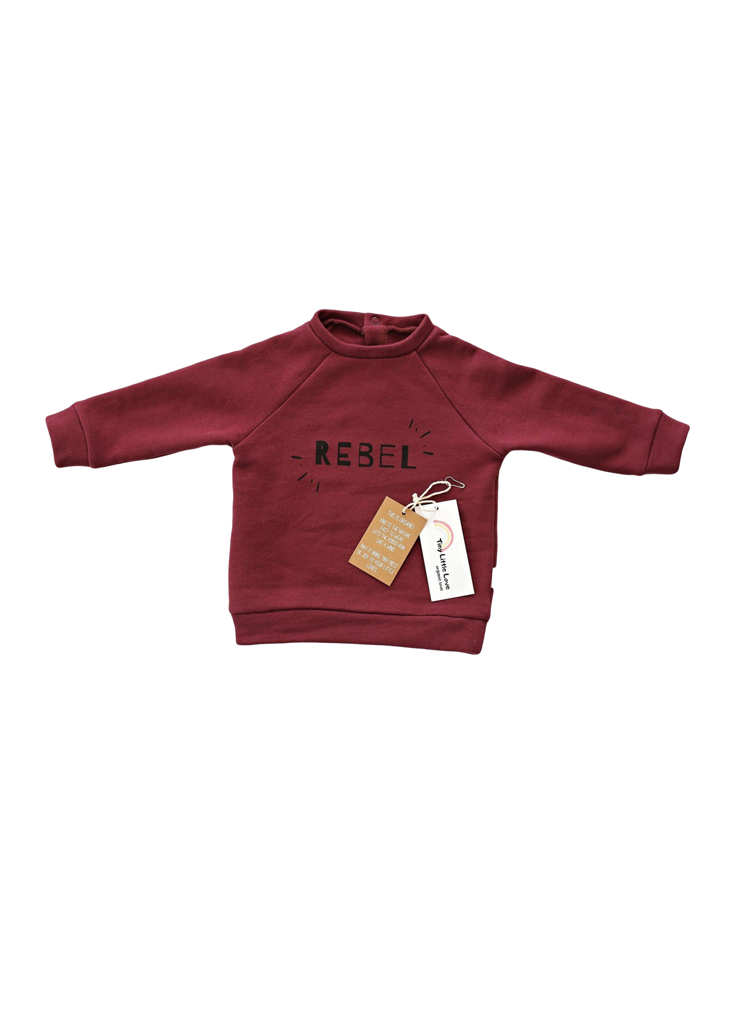 Burgundy Rebel Bordo Unisex Çocuk Sweatshirt