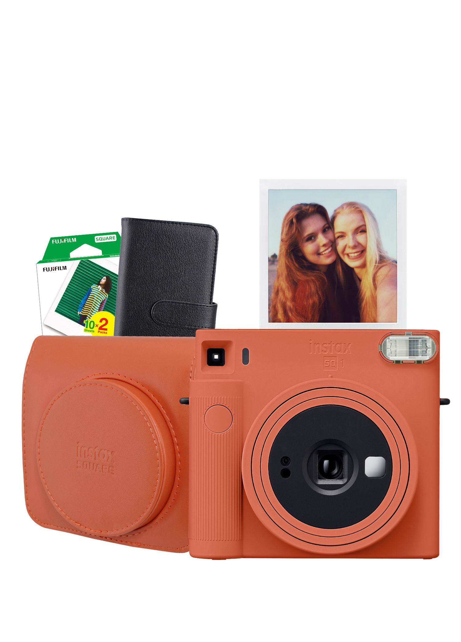 Instax SQ1 Terracotta Turuncu Fotoğraf Makinesi ve Hediye Seti 1