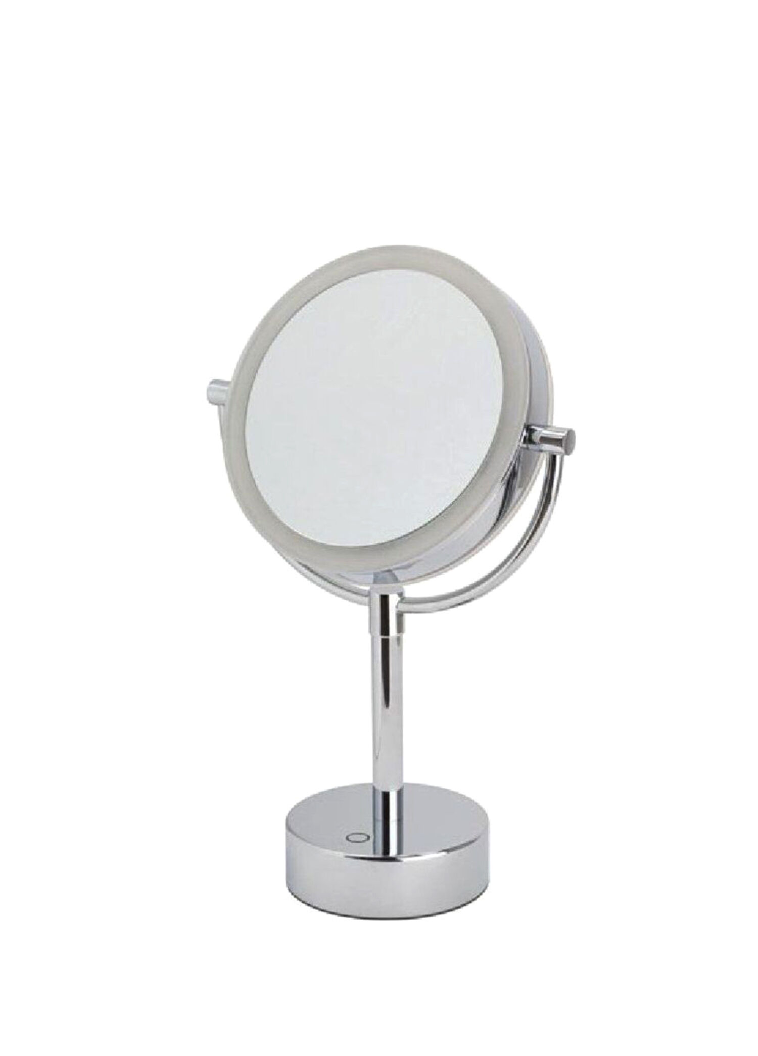 Krom Masa Üstü 5X Büyüteçli Makyaj Aynası 390x150x125 mm