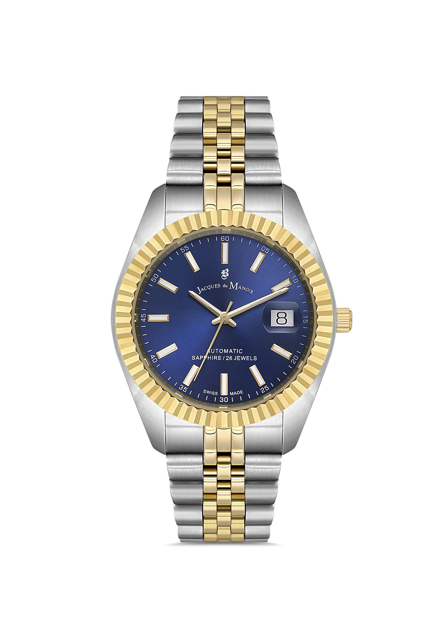 オールウィグ　シャポード Jacques Du Manoir Mavi Erkek İnspiration JWG04208 Sellita SW200-1