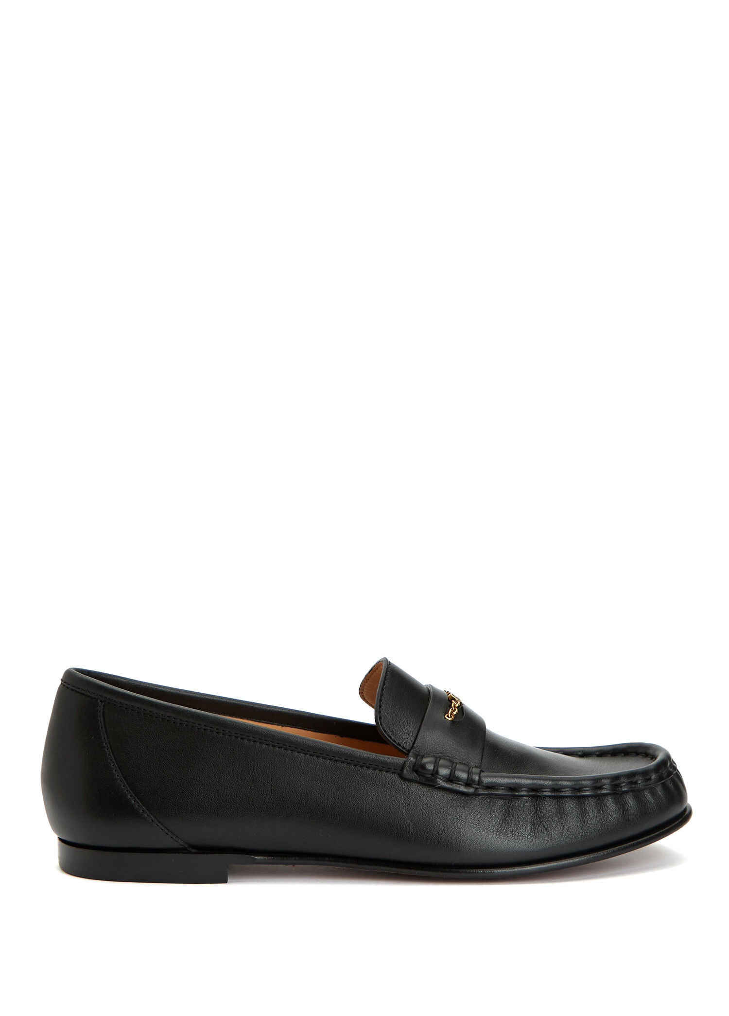 Siyah Kadın Deri Loafer