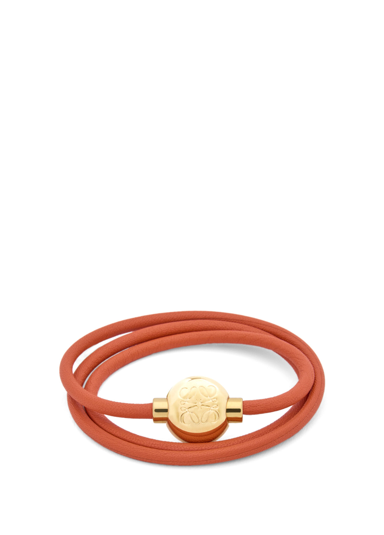 Pebble Gold Turuncu Kadın Deri Bileklik