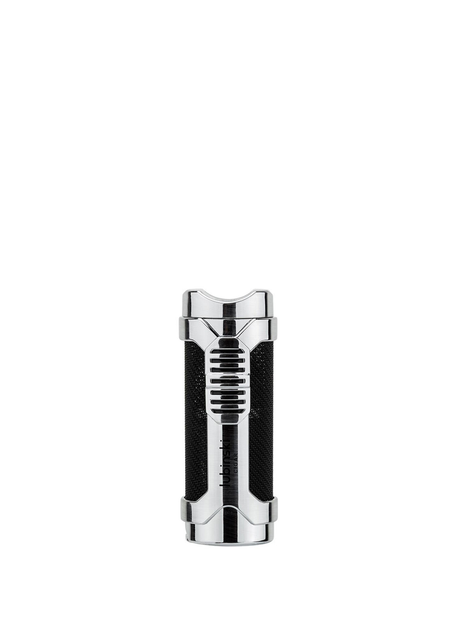 Cigar Sehpa Kapaklı Delicili Tek Torch Silver Puro Çakmağı