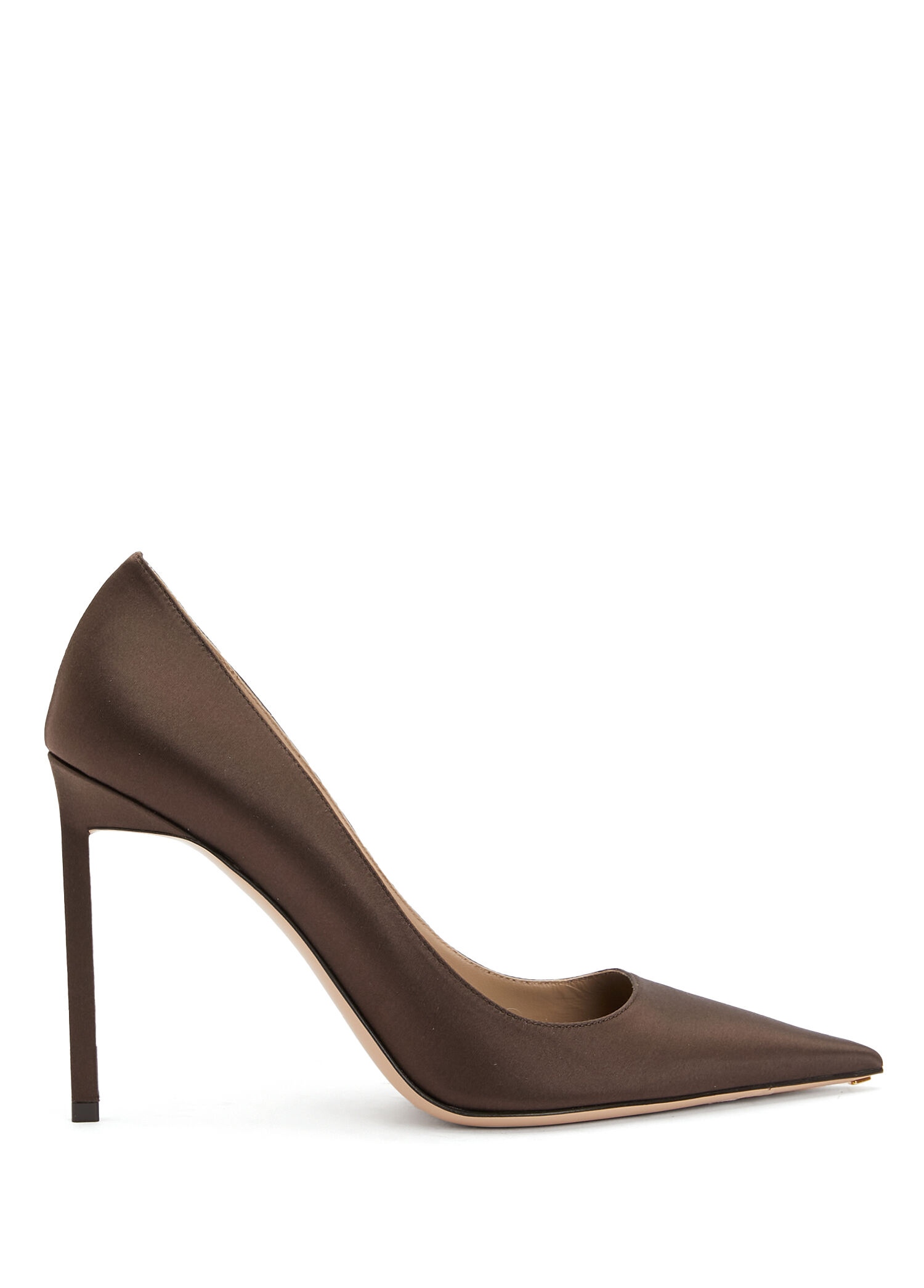 Kahverengi Saten Stiletto